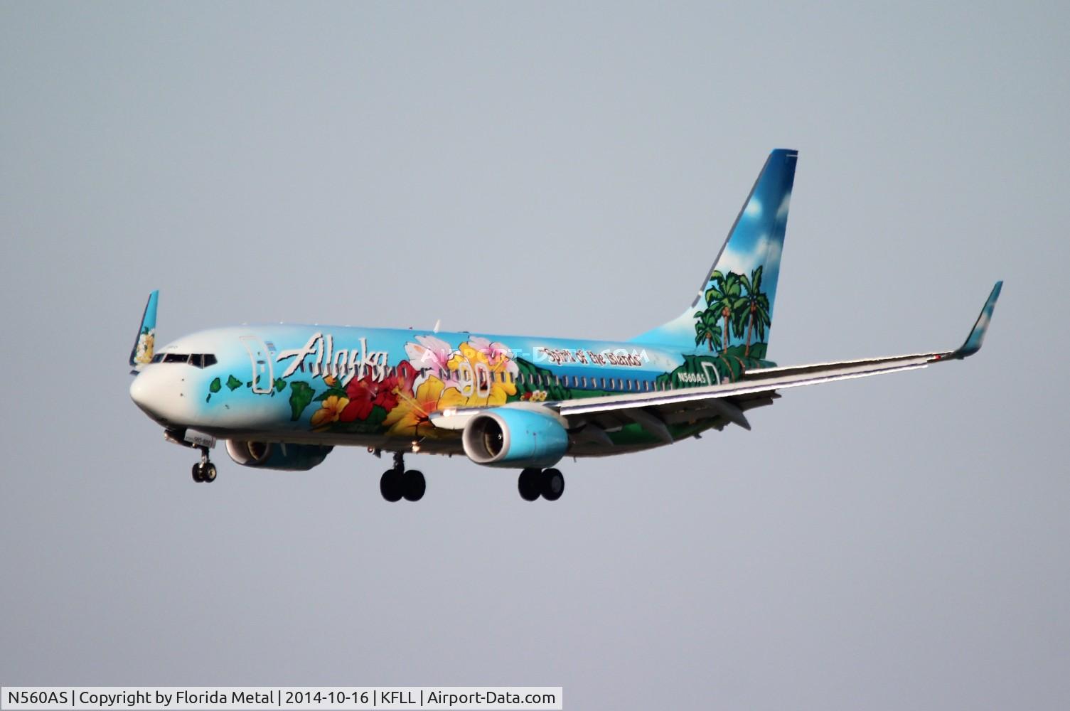 N560AS, 2006 Boeing 737-890 C/N 35179, FLL 2014