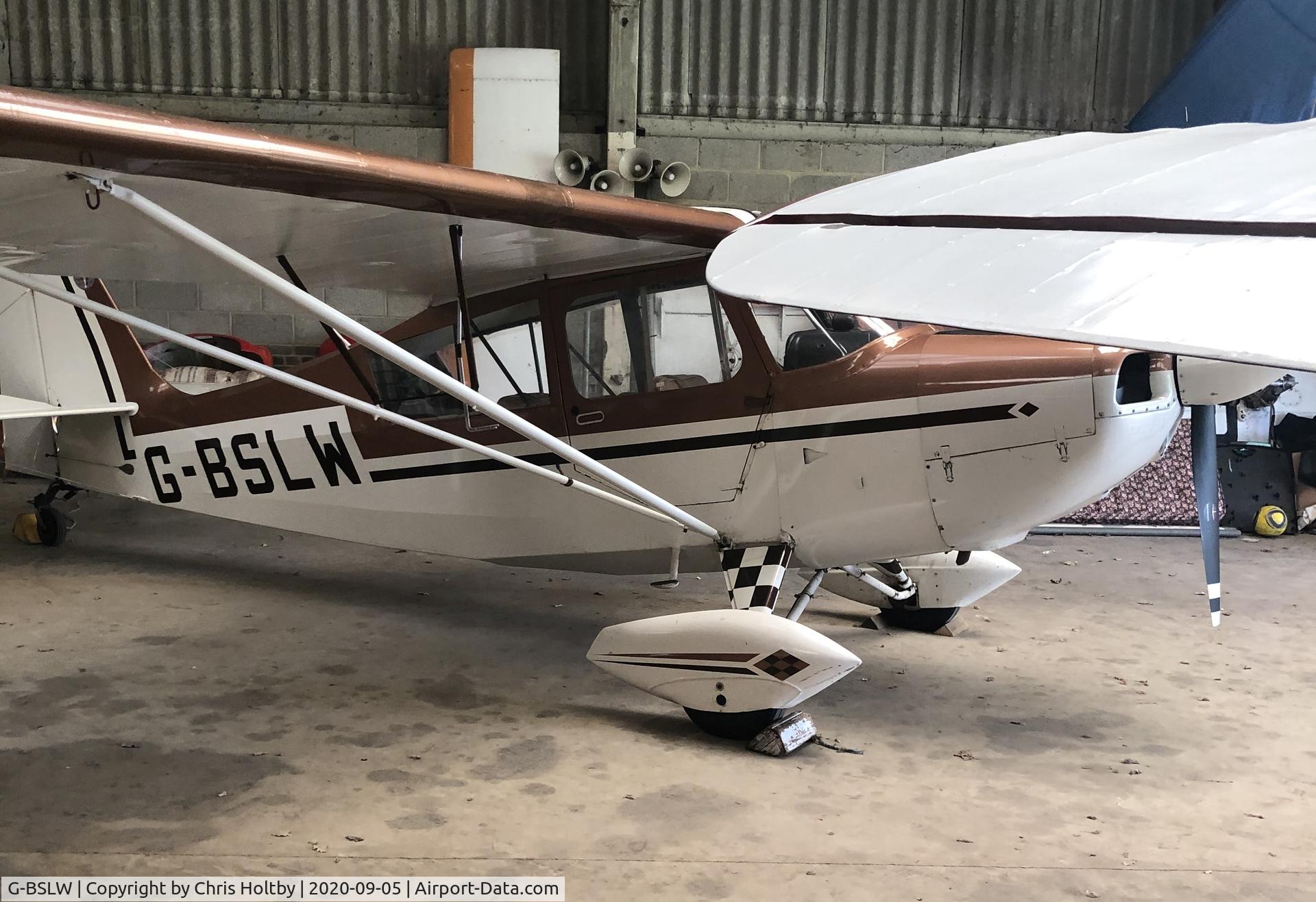 G-BSLW, 1966 Bellanca 7ECA Citabria C/N 431-66, In the hangar at Old Hay Airfield, Kent