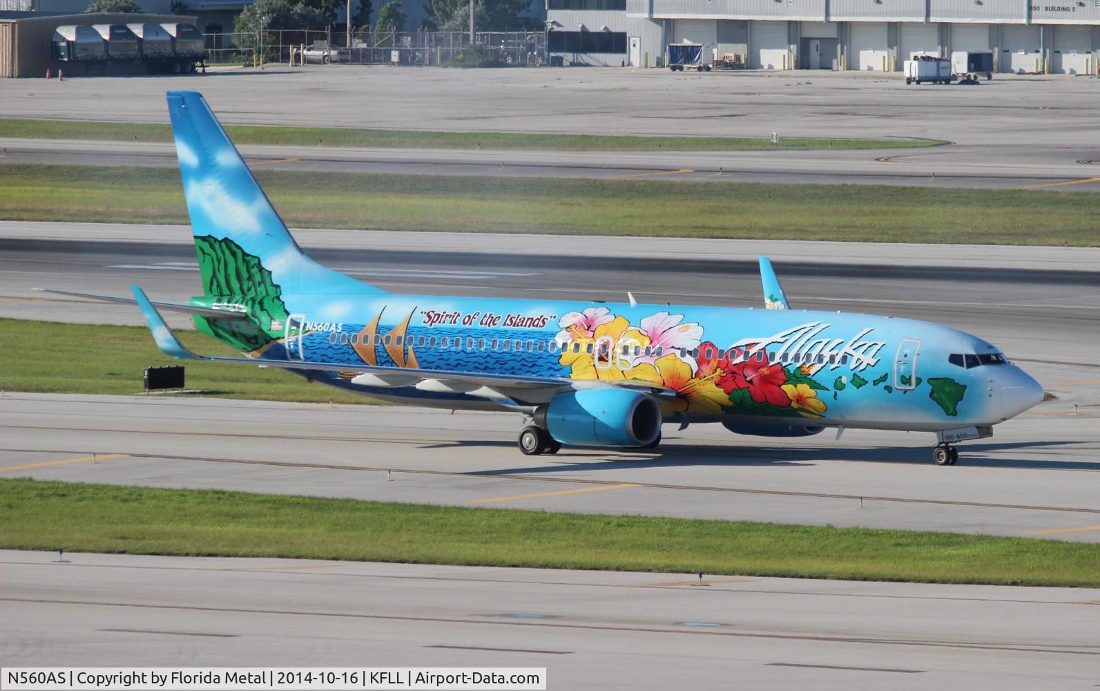 N560AS, 2006 Boeing 737-890 C/N 35179, FLL 2014