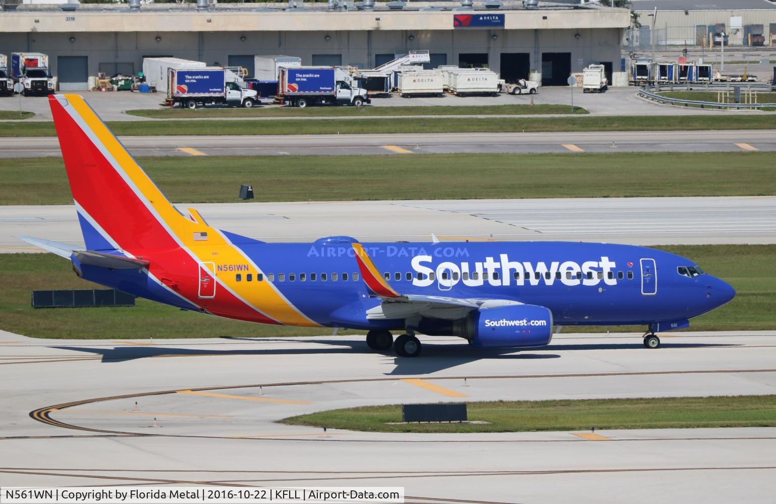 N561WN, 2003 Boeing 737-73V C/N 32417, FLL 2016