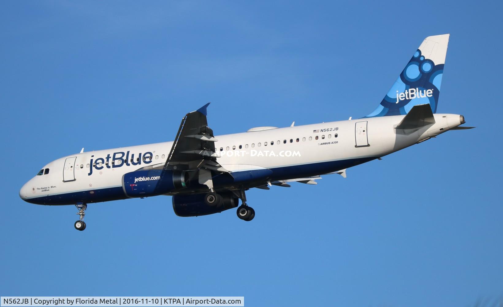 N562JB, 2003 Airbus A320-232 C/N 1948, TPA 2016