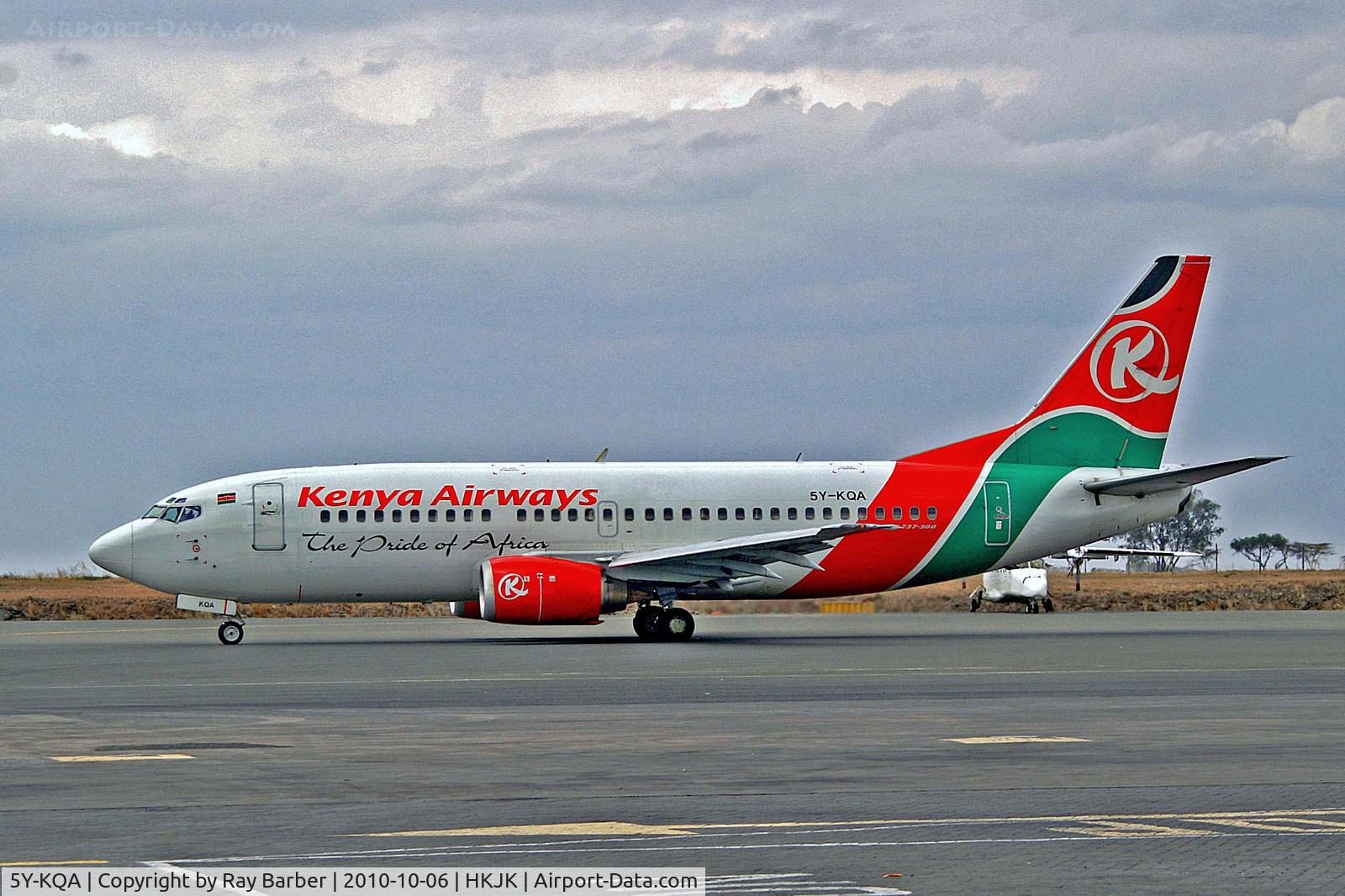 5Y-KQA, 1997 Boeing 737-3U8 C/N 28746, 5Y-KQA   Boeing 737-3U8 [28746] (Kenya Airways) Nairobi-Jomo Kenyatta Int'l~5Y 06/10/2010