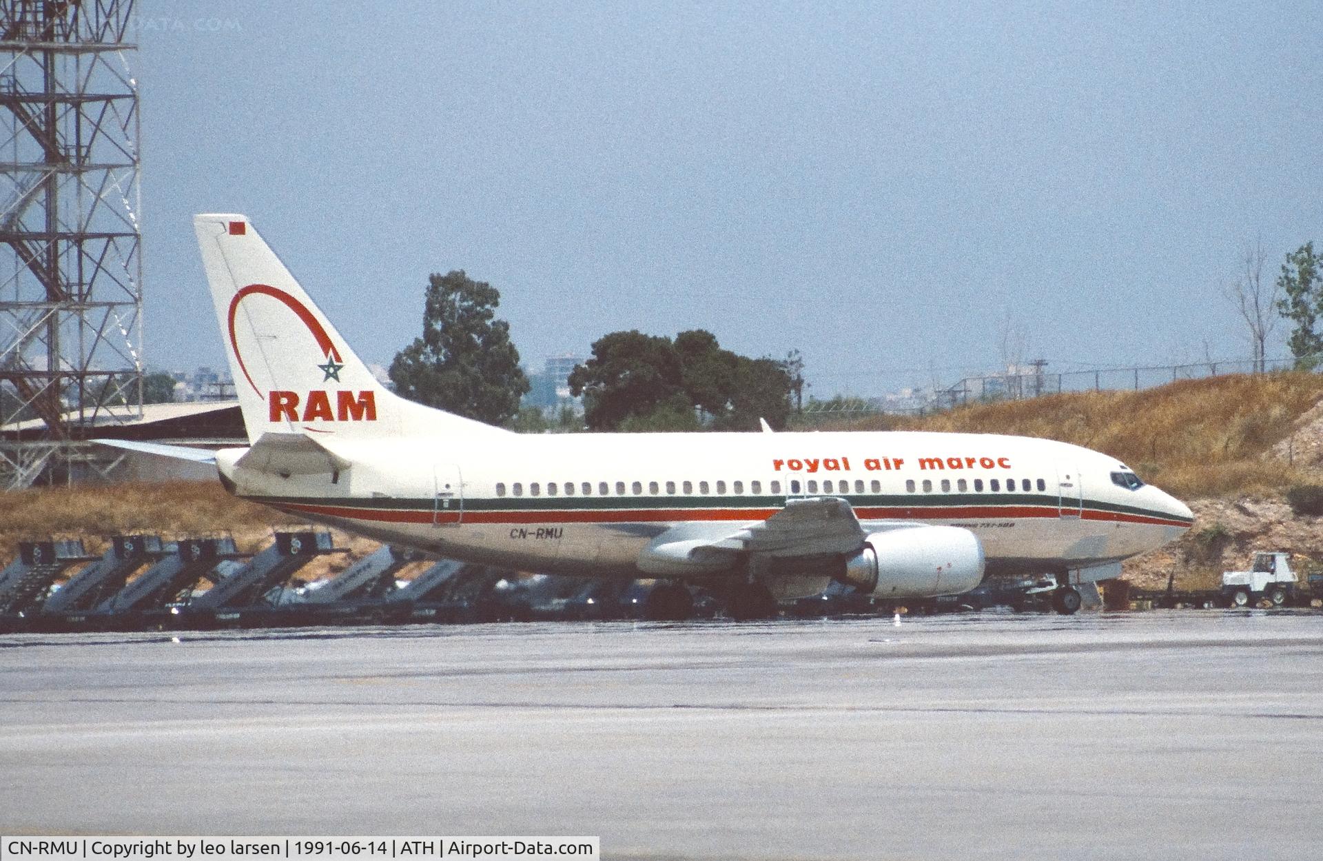 CN-RMU, 1990 Boeing 737-53A C/N 24922, Athens 14.6.1991