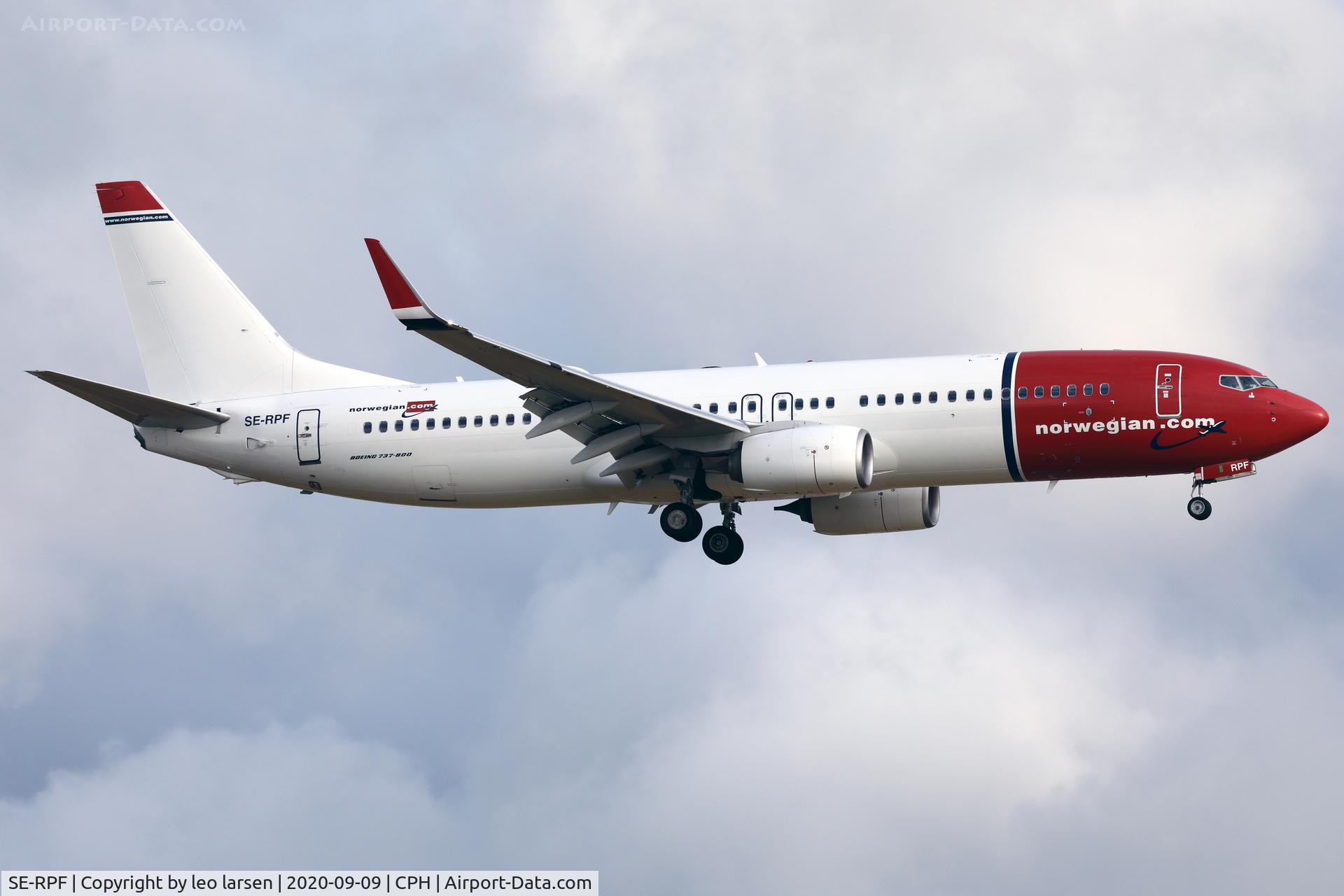 SE-RPF, 2016 Boeing 737-8JP C/N 42076, Copenhagen 9.9.2020