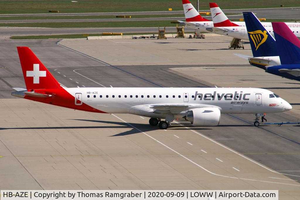 HB-AZE, 2020 Embraer 190-E2 (ERJ-190-300) C/N 19020038, Helvetic Airways Embraer Emb 190-E2