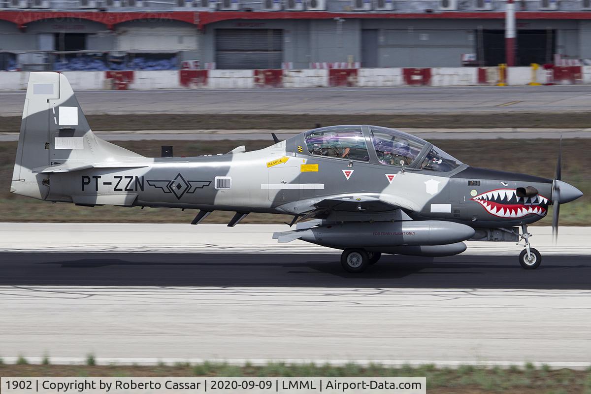 1902, 2019 Embraer A-29B Super Tucano C/N 31400251, Runway 13
