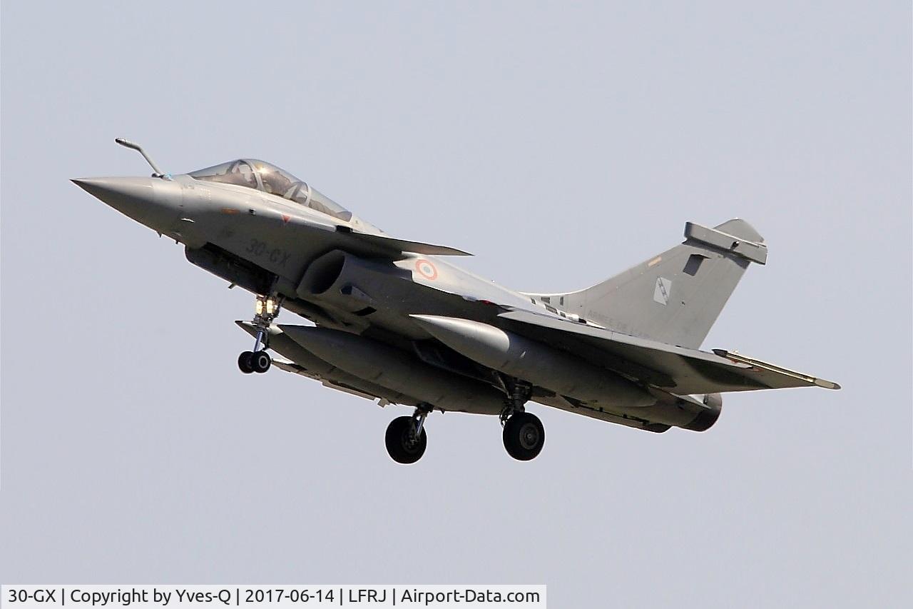 30-GX, 2014 Dassault Rafale C C/N 145, Dassault Rafale C, Short approach rwy 26, Landivisiau Naval Air Base (LFRJ) Tiger Meet 2017