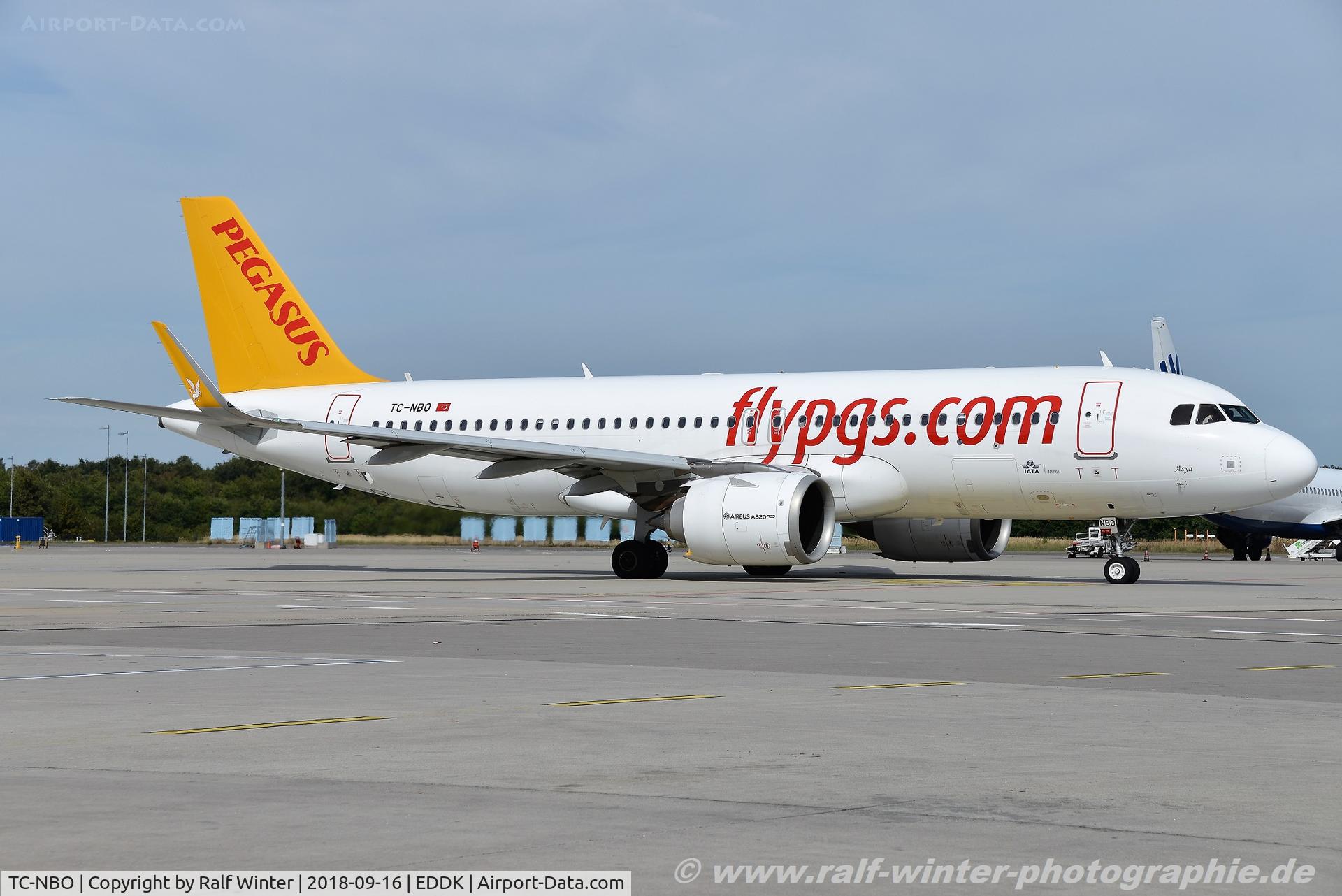 TC-NBO, 2017 Airbus A320-251N C/N 8048, Airbus A320-251N - PC PGT Pegasus 'Asya' - 8048 - TC-NBO - 16.09.2018 - CGN