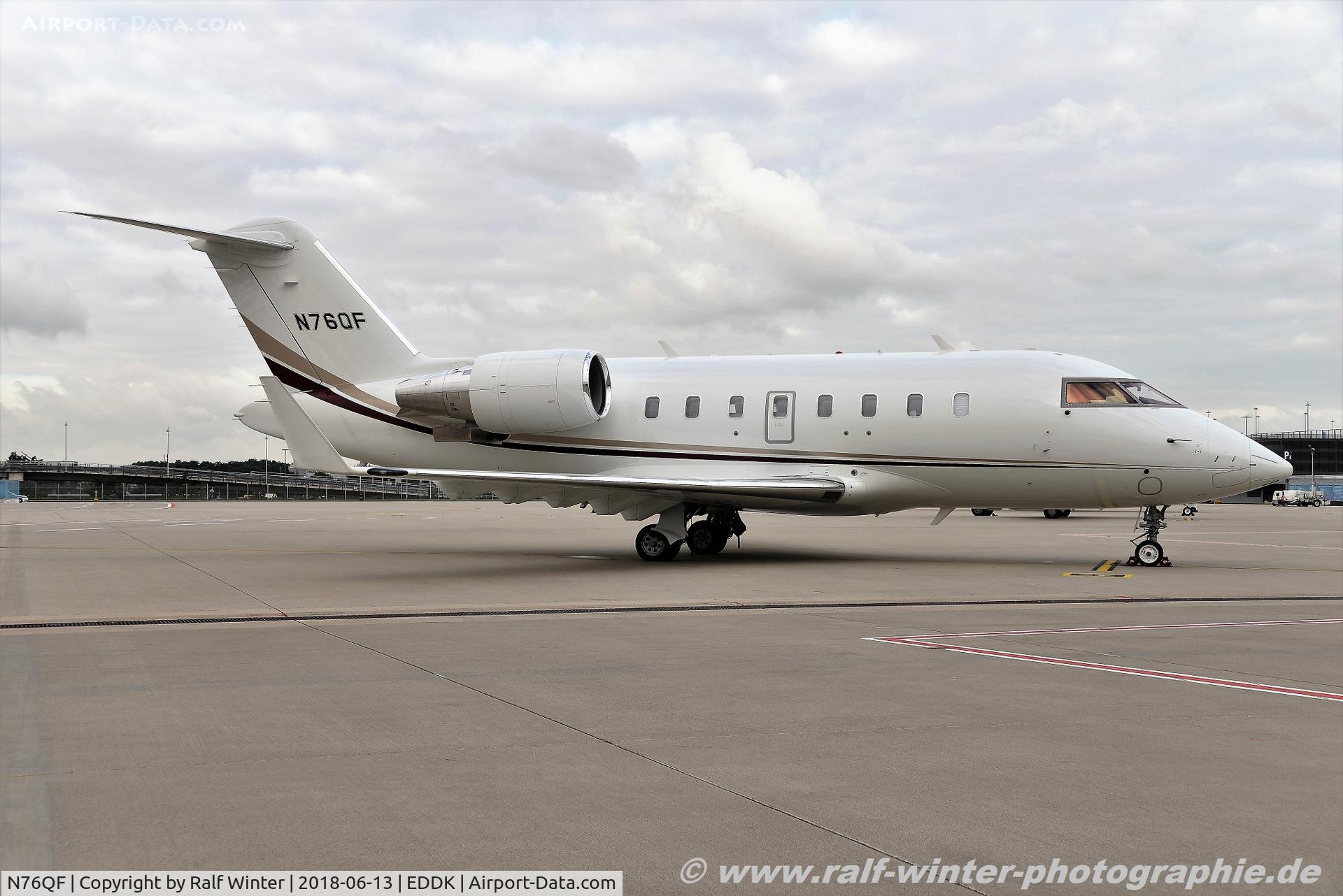 N76QF, 2012 Bombardier Challenger 604 (CL-600-2B16) C/N 5900, Bombardier CL-600-2B16 Challenger 604 - Bank of Utah Trustee - 5900 - N76QF - 13.06.2018 - CGN