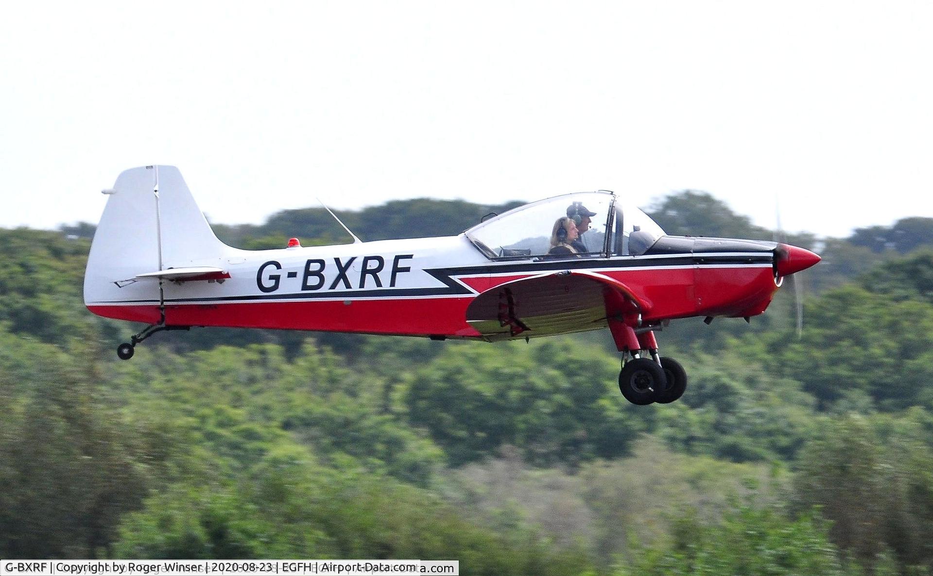 G-BXRF, 1965 Scintex CP-1310 C3 Super Emeraude C/N 935, Resident Super Emeraude departing Runway 28.