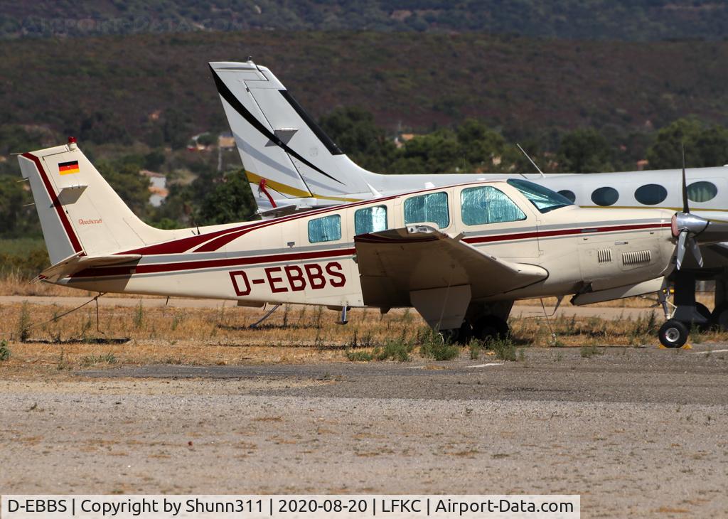 D-EBBS, 1986 Beech B36TC Bonanza Bonanza C/N EA-457, Parked at the General Aviation area...