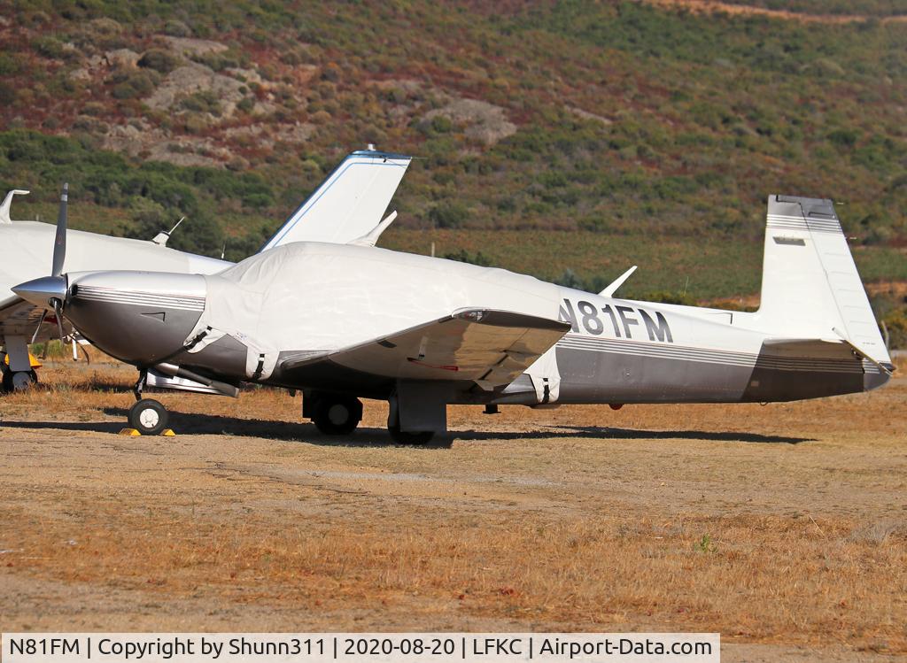 N81FM, 1999 Mooney M20R Ovation C/N 29-0180, Parked at the General Aviation area...