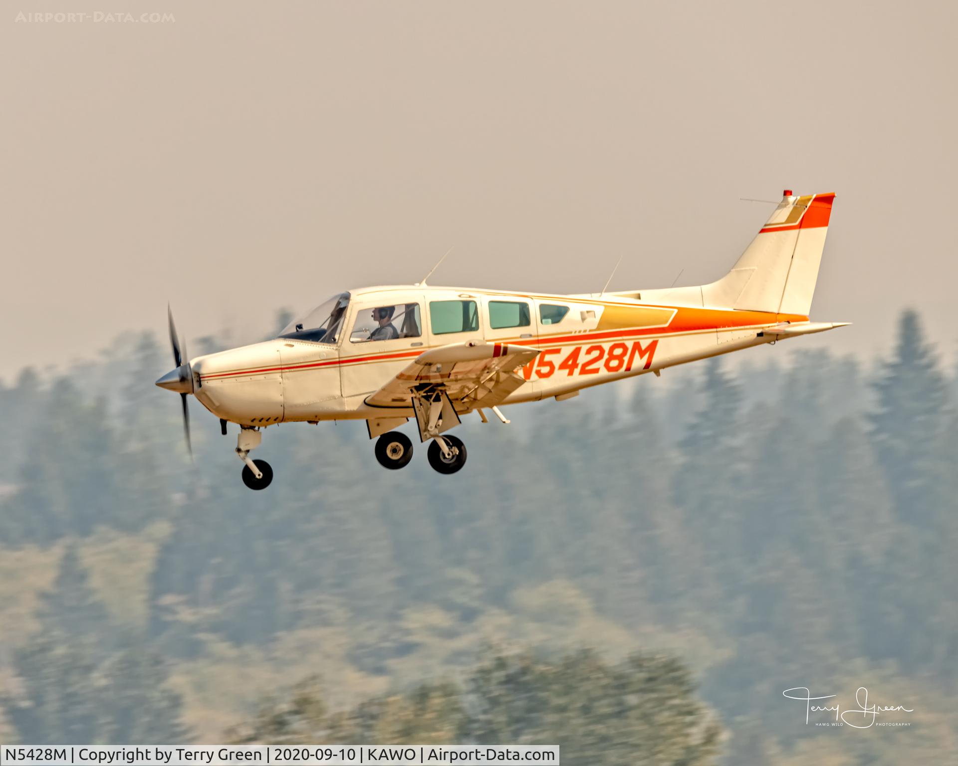 N5428M, 1978 Beech C24R C/N MC-574, Smoke Fill Sky @ KAWO
