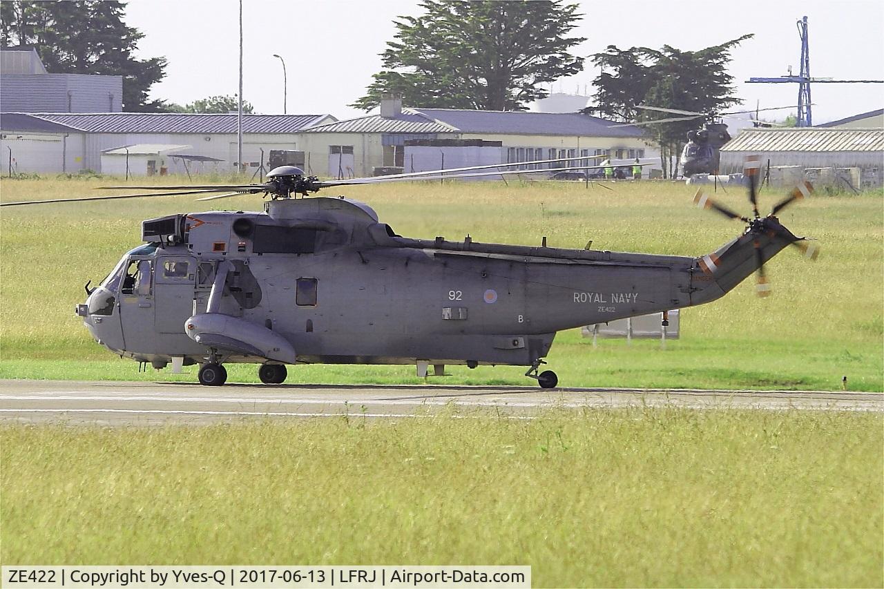 ZE422, 1986 Westland Sea King ASaC.7 C/N WA961, Westland Sea King ASaC.7, Ready to take off rwy 08, Landivisiau Naval Air Base (LFRJ) Tiger Meet 2017