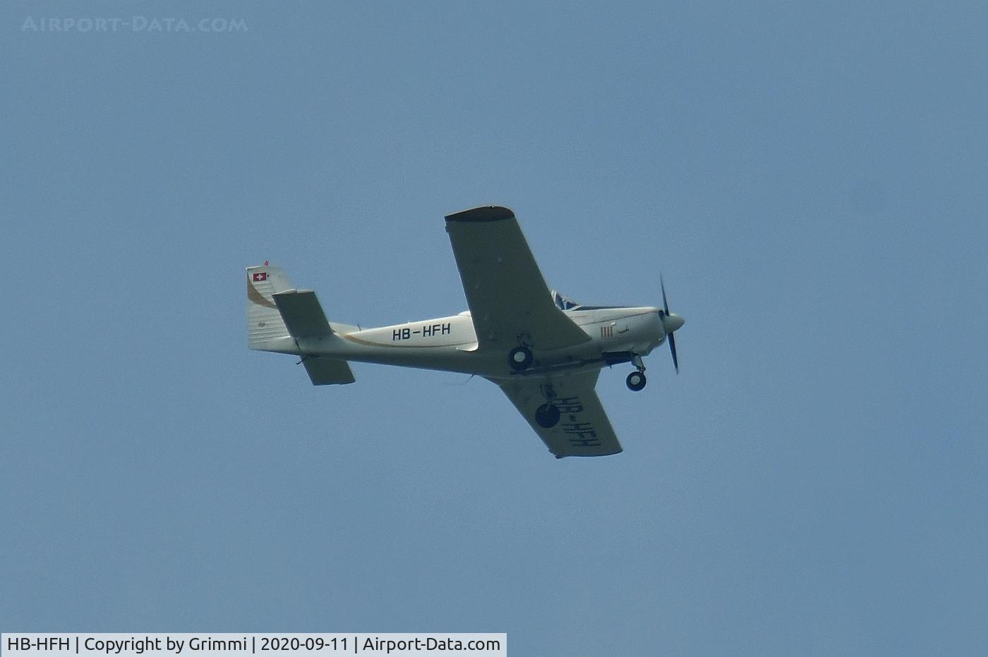 HB-HFH, 1977 Flug- und Fahrzeugwerke Altenrhein (FFA) AS202/15-1/16M C/N 108, passing above my garden