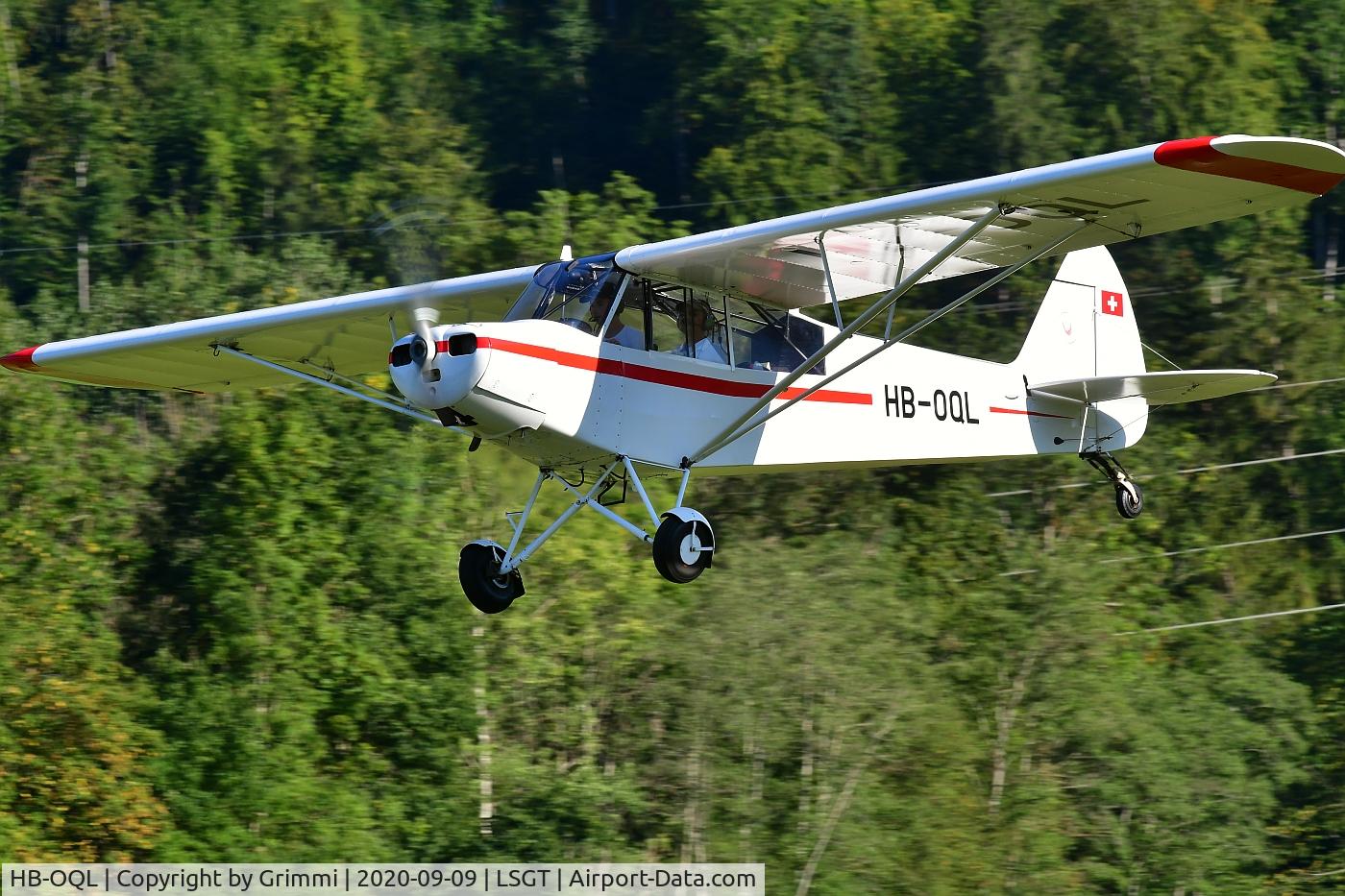 HB-OQL, 1951 Piper L-18C Super Cub C/N 18-1613, based Super Cup