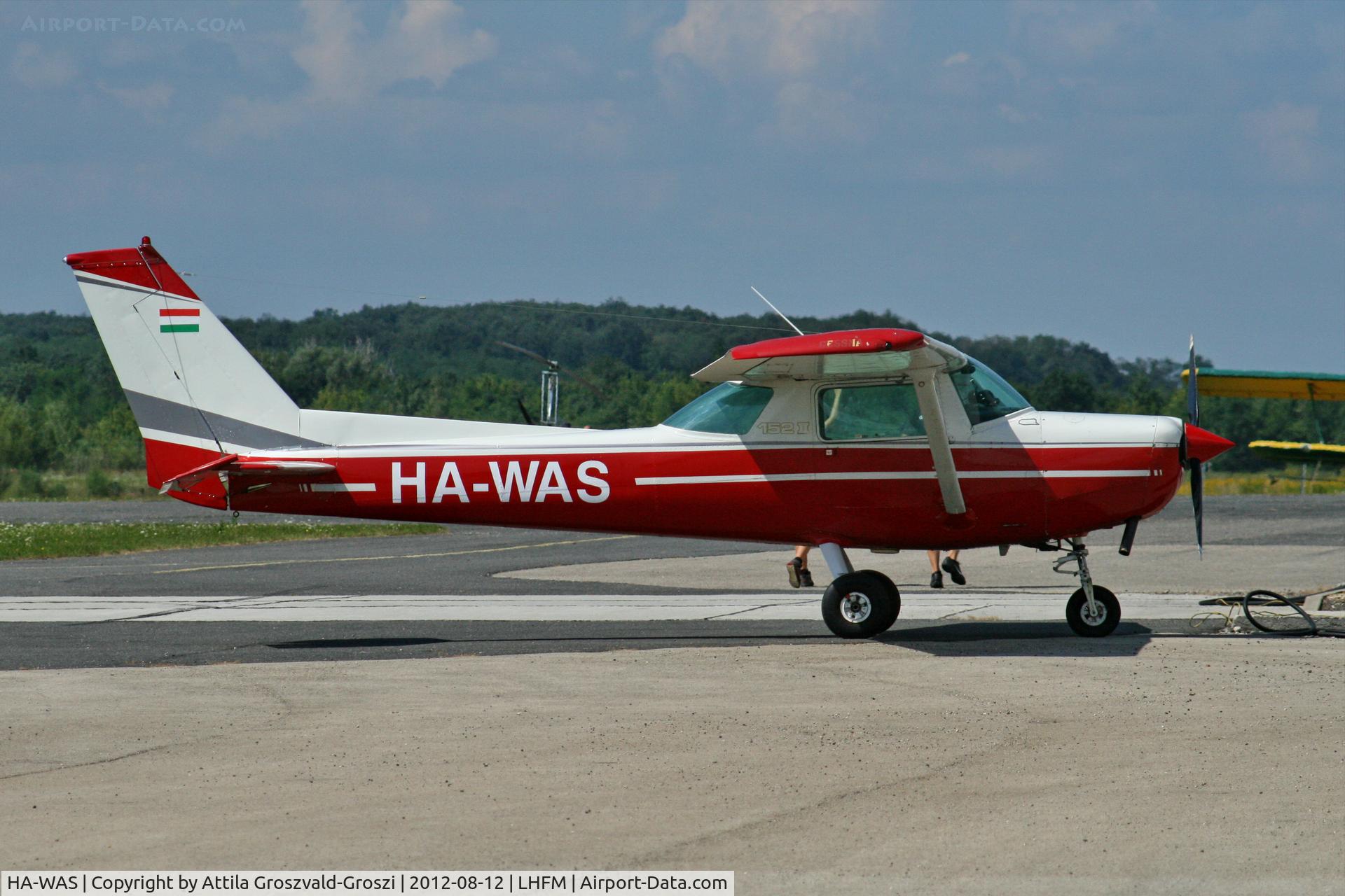 HA-WAS, 1981 Cessna 152 C/N 152-84953, LHFM - Meidl Airport, Fertöszentmiklós - Hungary