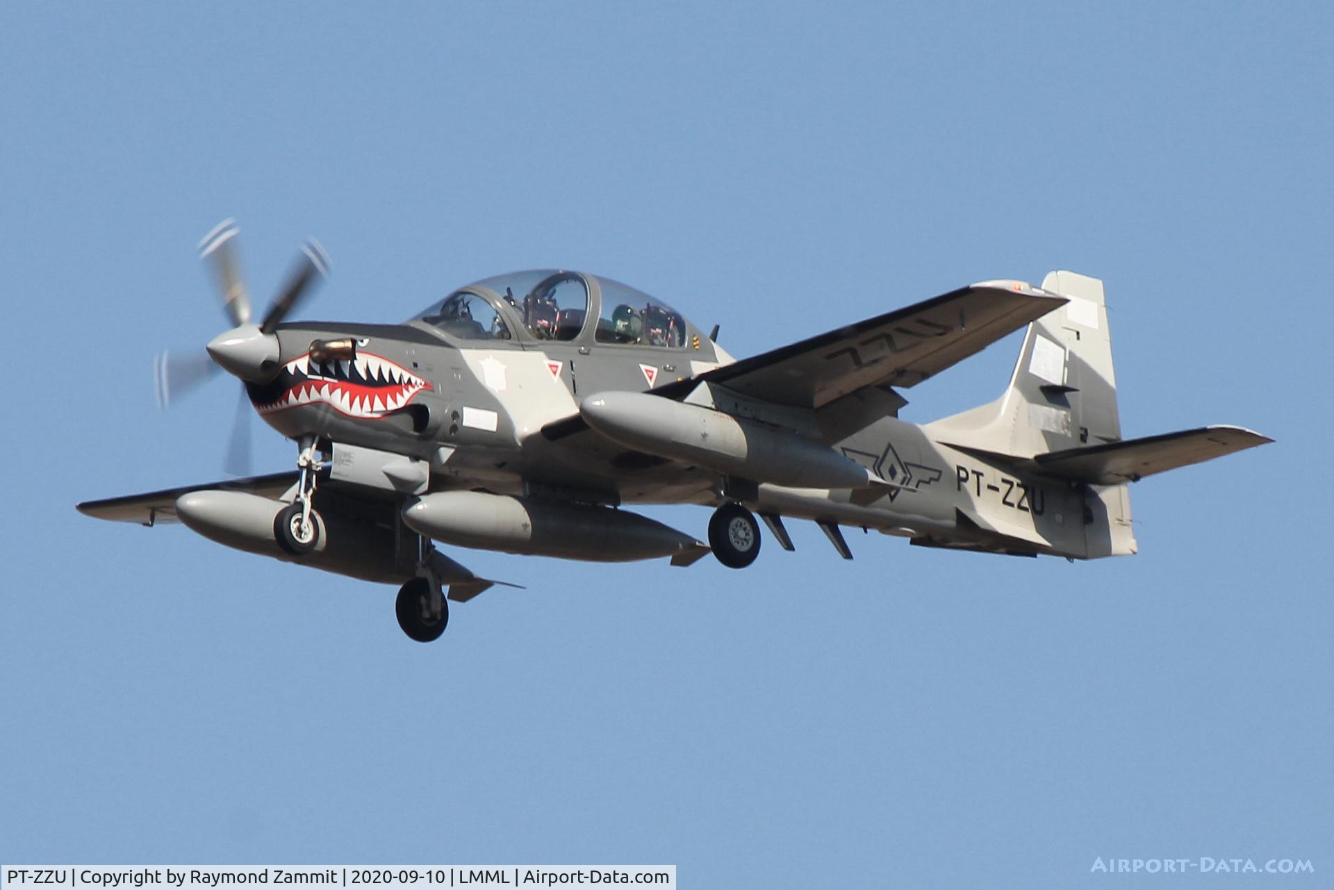PT-ZZU, 2020 Embraer A-29 Super Tucano C/N 31400255, Embraer A-26 Super Tucano PT-ZZU of the Philippines Air Force seen landing in Malta on delivery flight.
