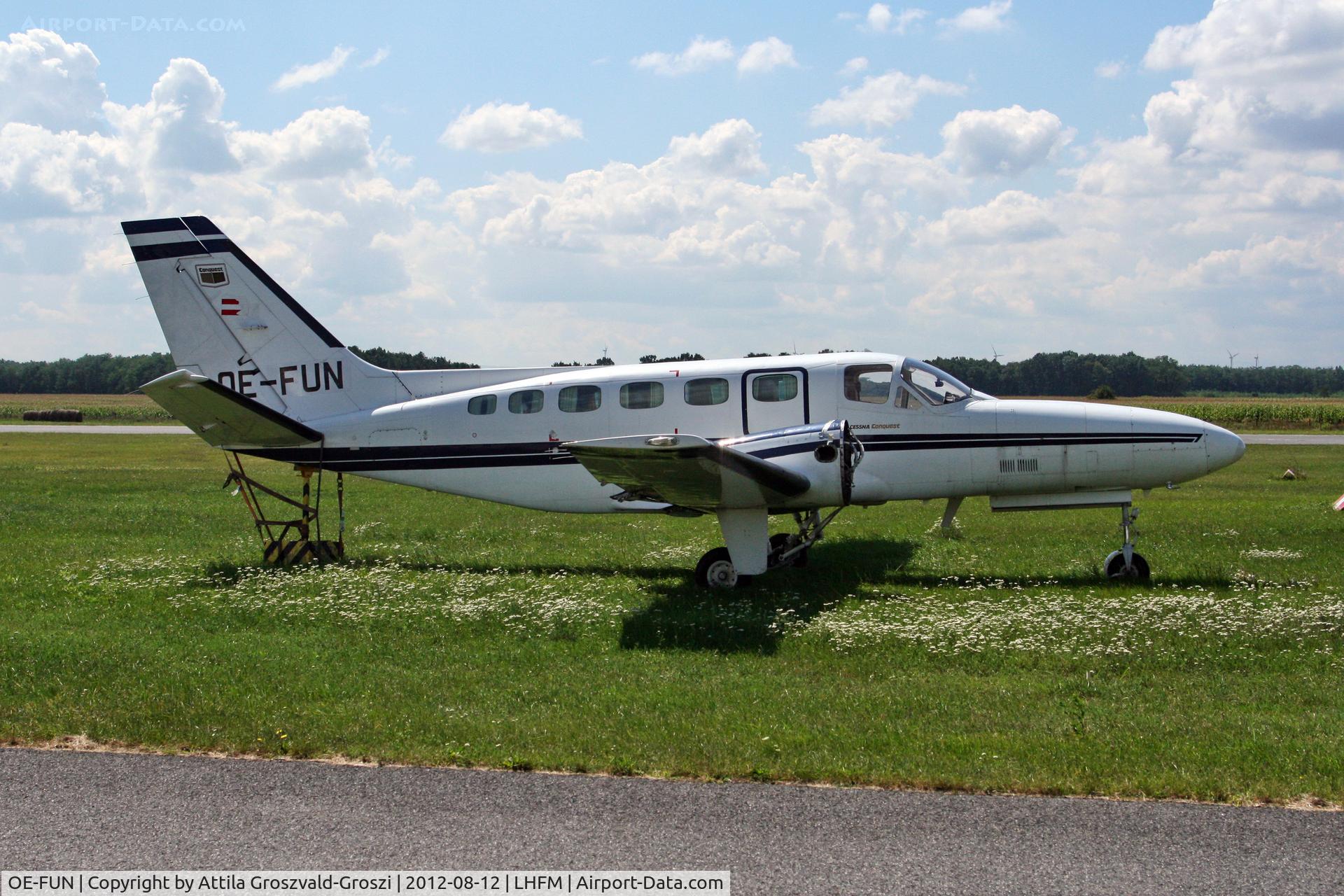 OE-FUN, 1980 Cessna 441 Conquest II C/N 441-0150, LHFM - Meidl Airport, Fertöszentmiklós - Hungary