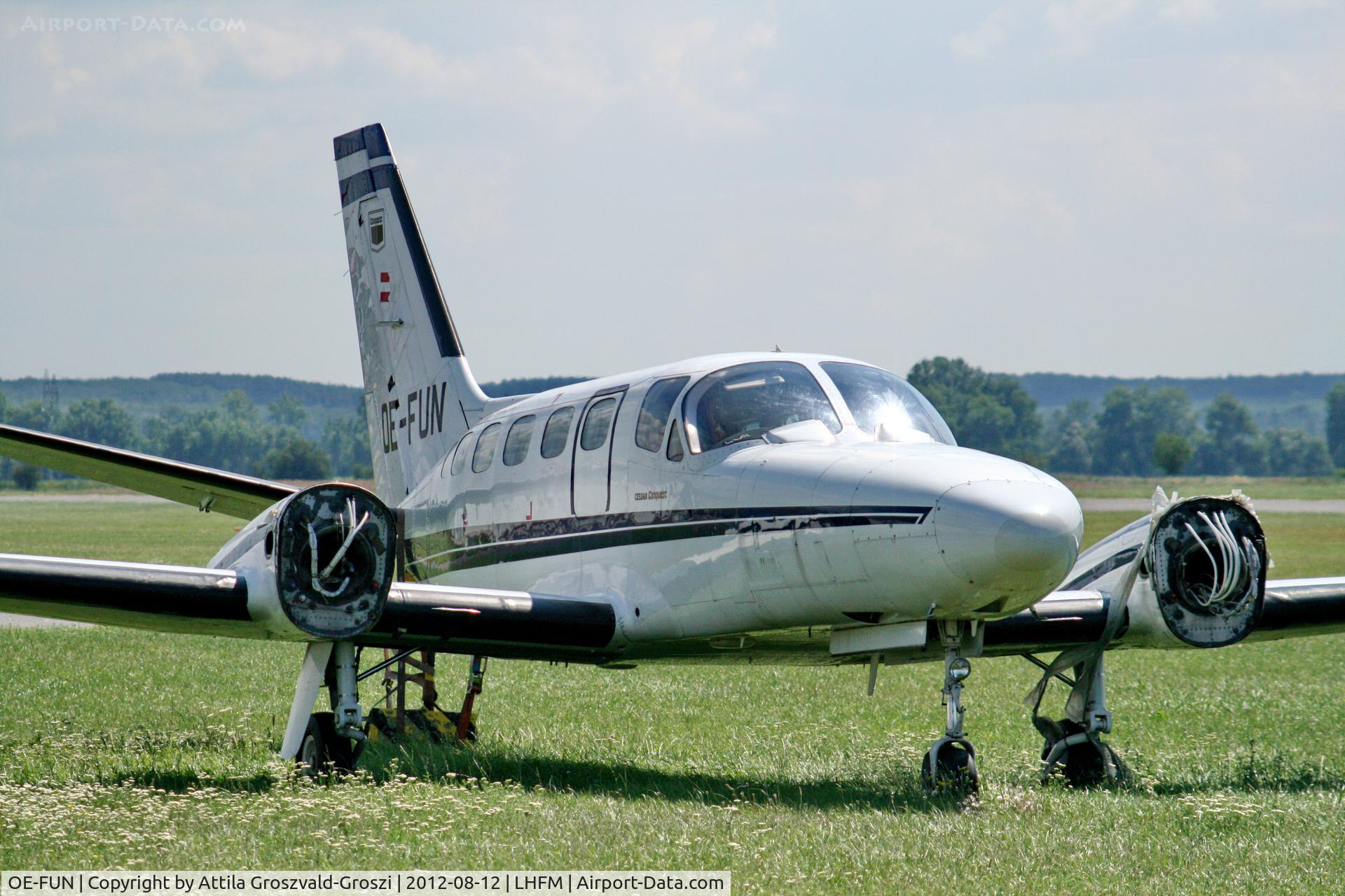 OE-FUN, 1980 Cessna 441 Conquest II C/N 441-0150, LHFM - Meidl Airport, Fertöszentmiklós - Hungary