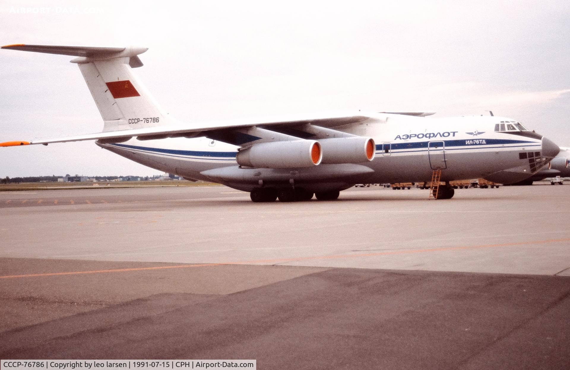 CCCP-76786, 1989 Ilyushin IL-76TD C/N 00934 96923, Copenhagen 15.7.1991