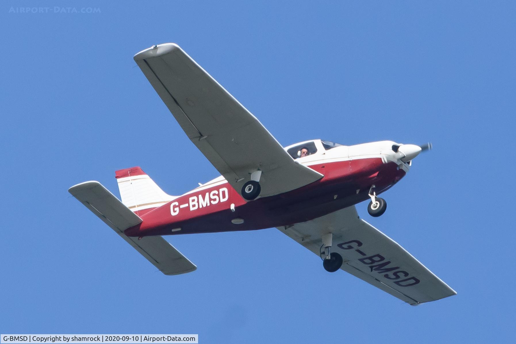 G-BMSD, 1976 Piper PA-28-181 Cherokee Archer II C/N 28-7690070, Over North West Norfolk, England.