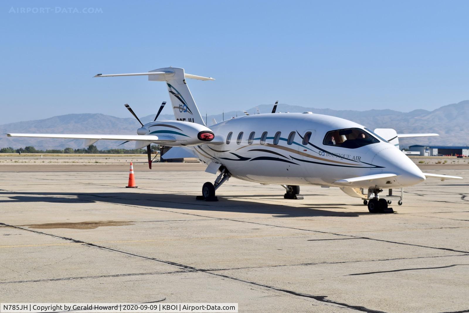 N785JH, 2001 Piaggio P-180 C/N 1036, Parked on south GA ramp.