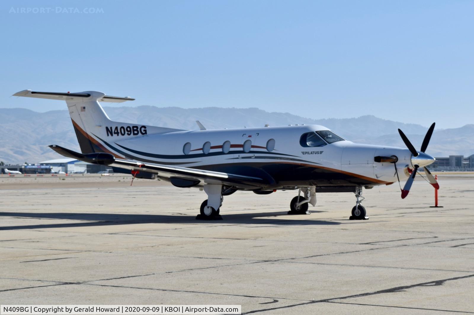 N409BG, 2011 Pilatus PC-12/47E C/N 1274, Parked on the south GA ramp.