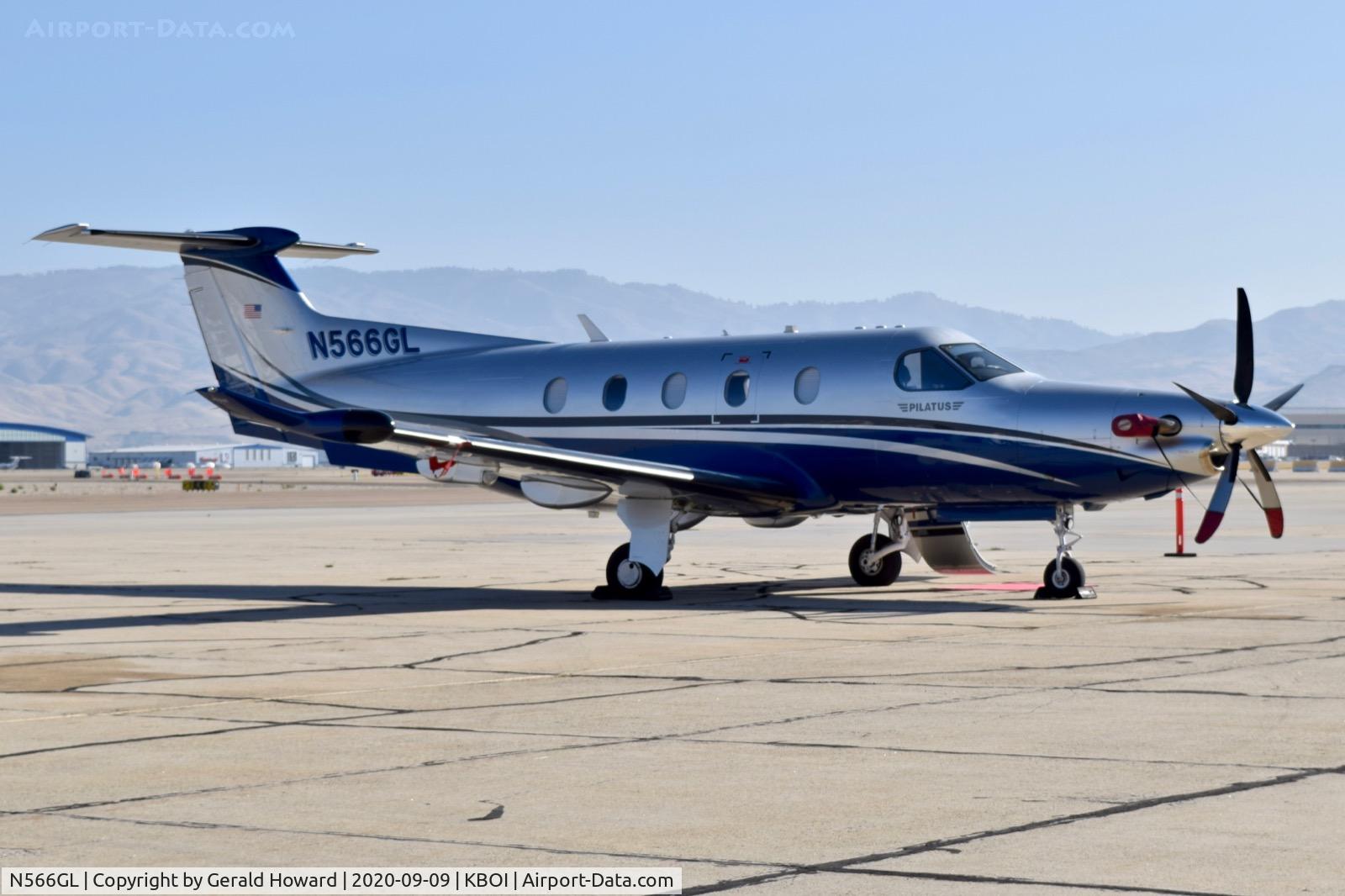 N566GL, 2015 Pilatus PC-12/47E C/N 1566, Parked on the south GA ramp.