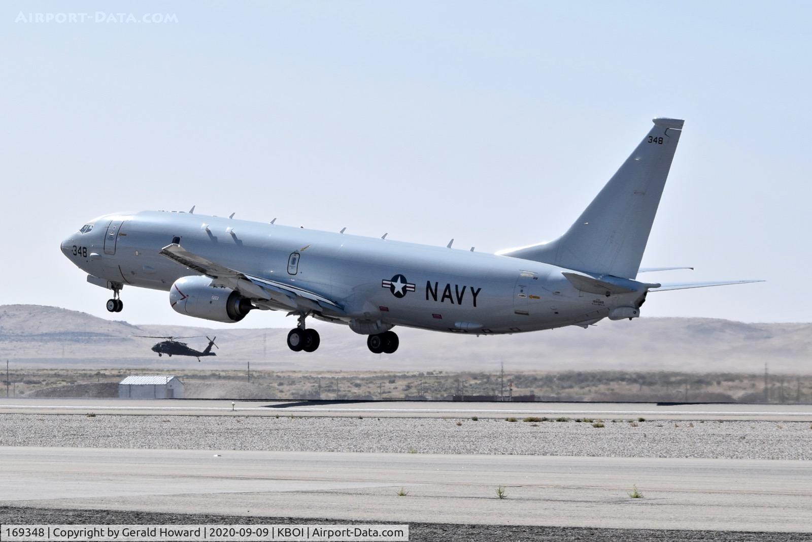 169348, 2018 Boeing P-8A Poseidon C/N 63198, Take off from 10L.