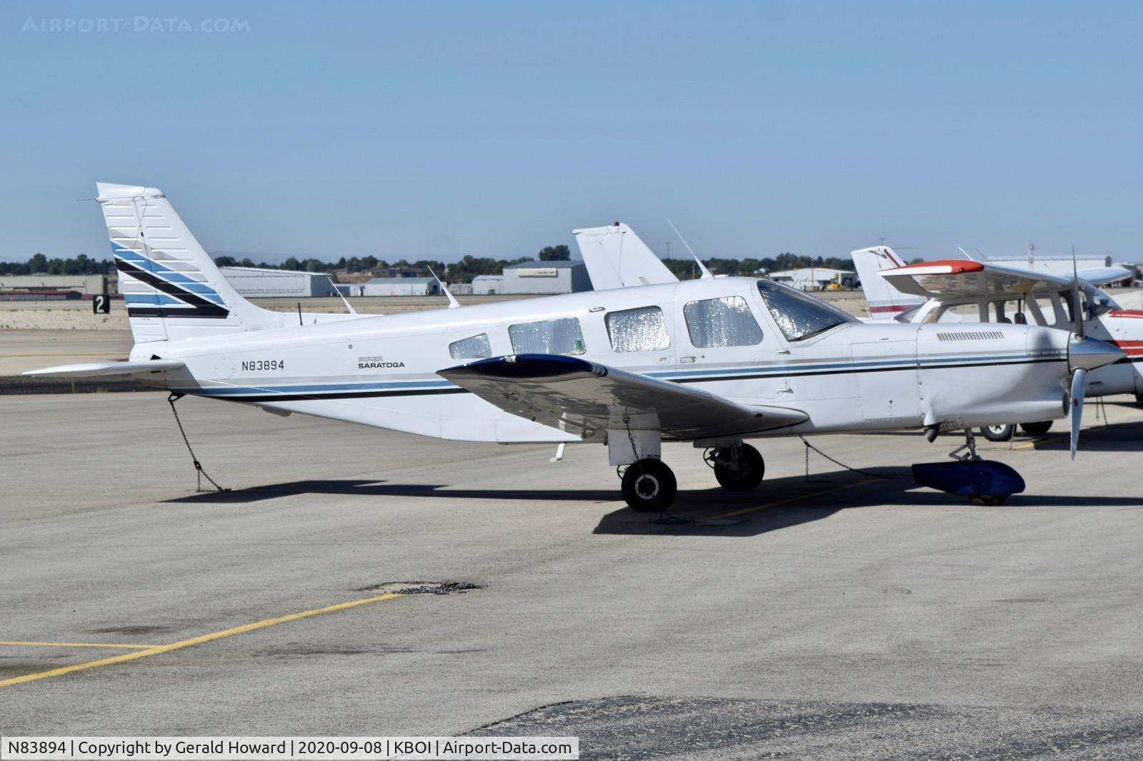 N83894, 1981 Piper PA-32-301T Saratoga C/N 32-8124029, Parked on the north GA ramp.