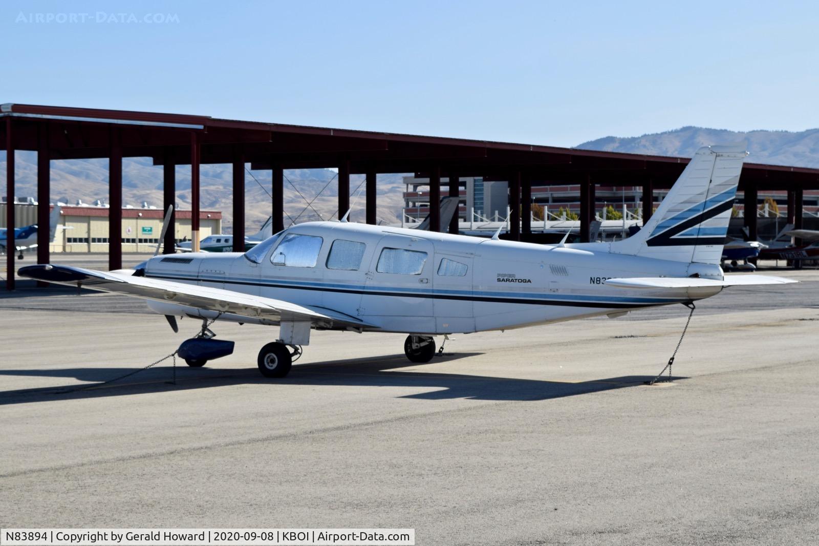 N83894, 1981 Piper PA-32-301T Saratoga C/N 32-8124029, Parked on the north GA ramp.