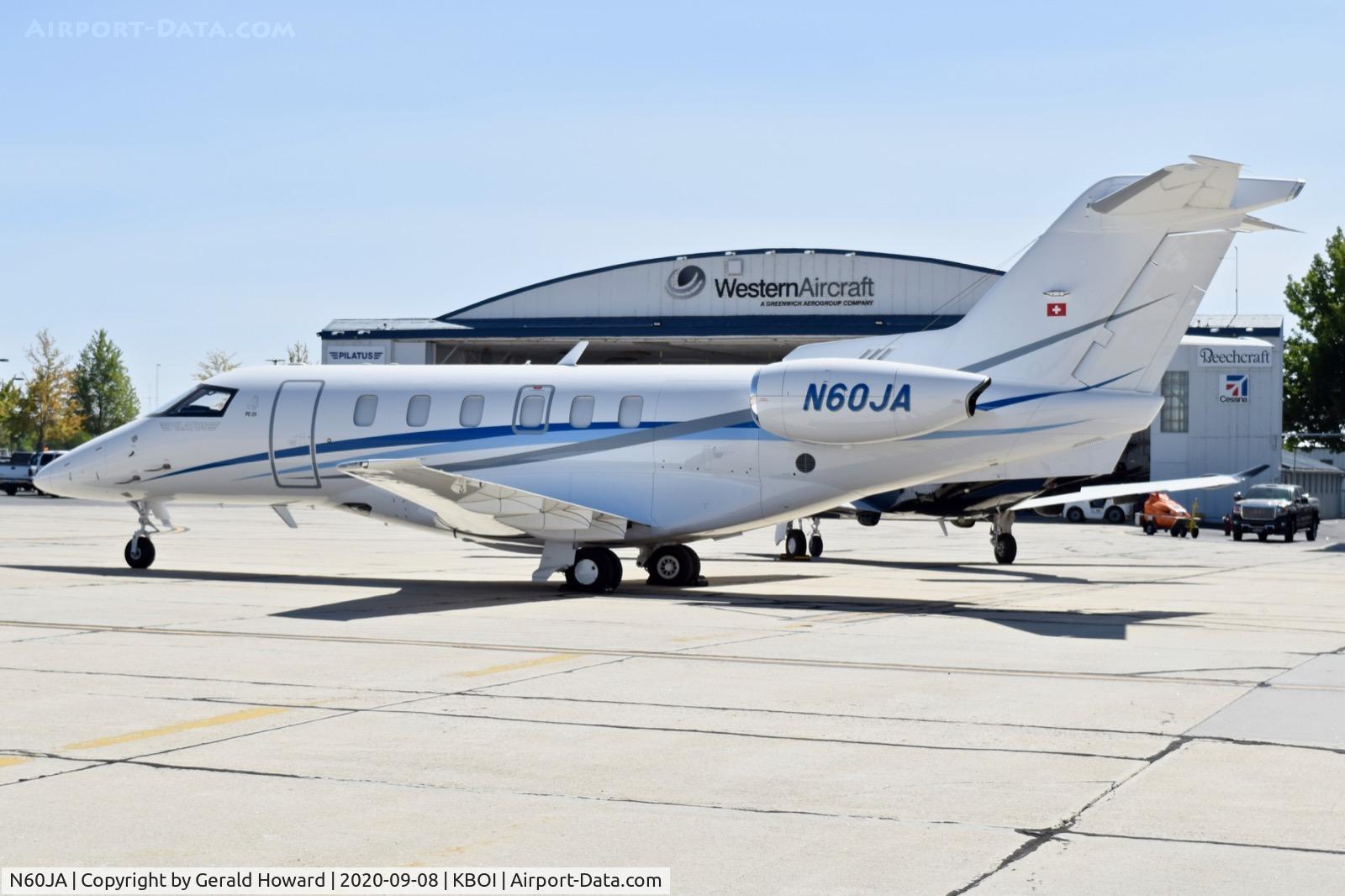 N60JA, 2019 Pilatus PC-24 C/N 141, Parked on the south GA ramp.