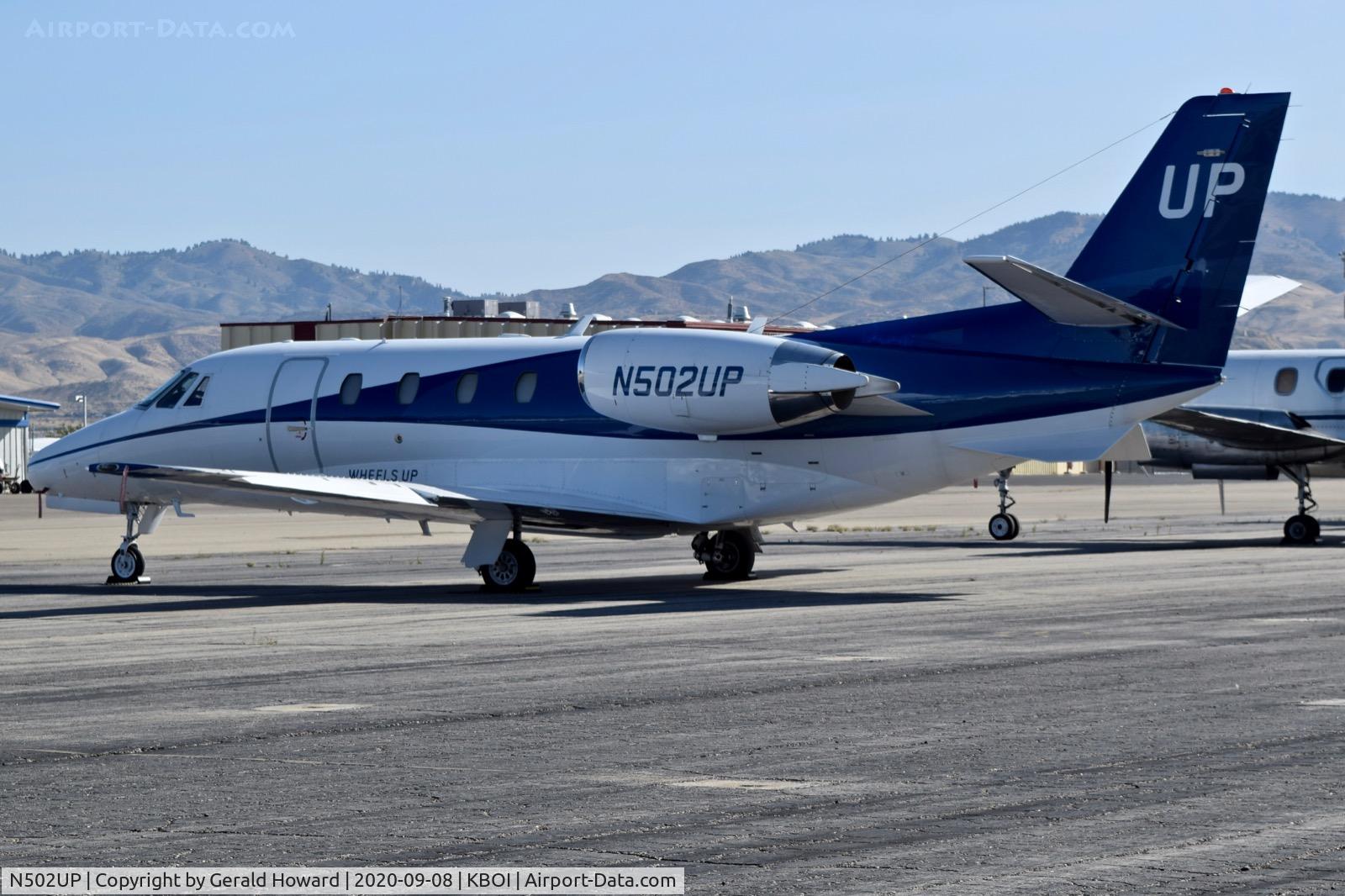 N502UP, 2003 Cessna 560XL Citation Excel C/N 560-5310, Parked on the north GA ramp.