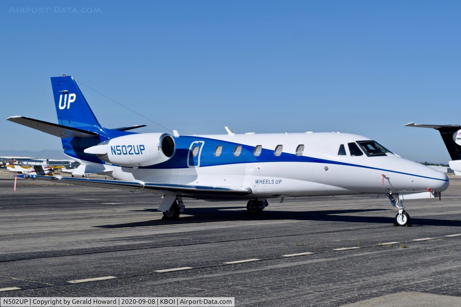 N502UP, 2003 Cessna 560XL Citation Excel C/N 560-5310, Parked on the north GA ramp.