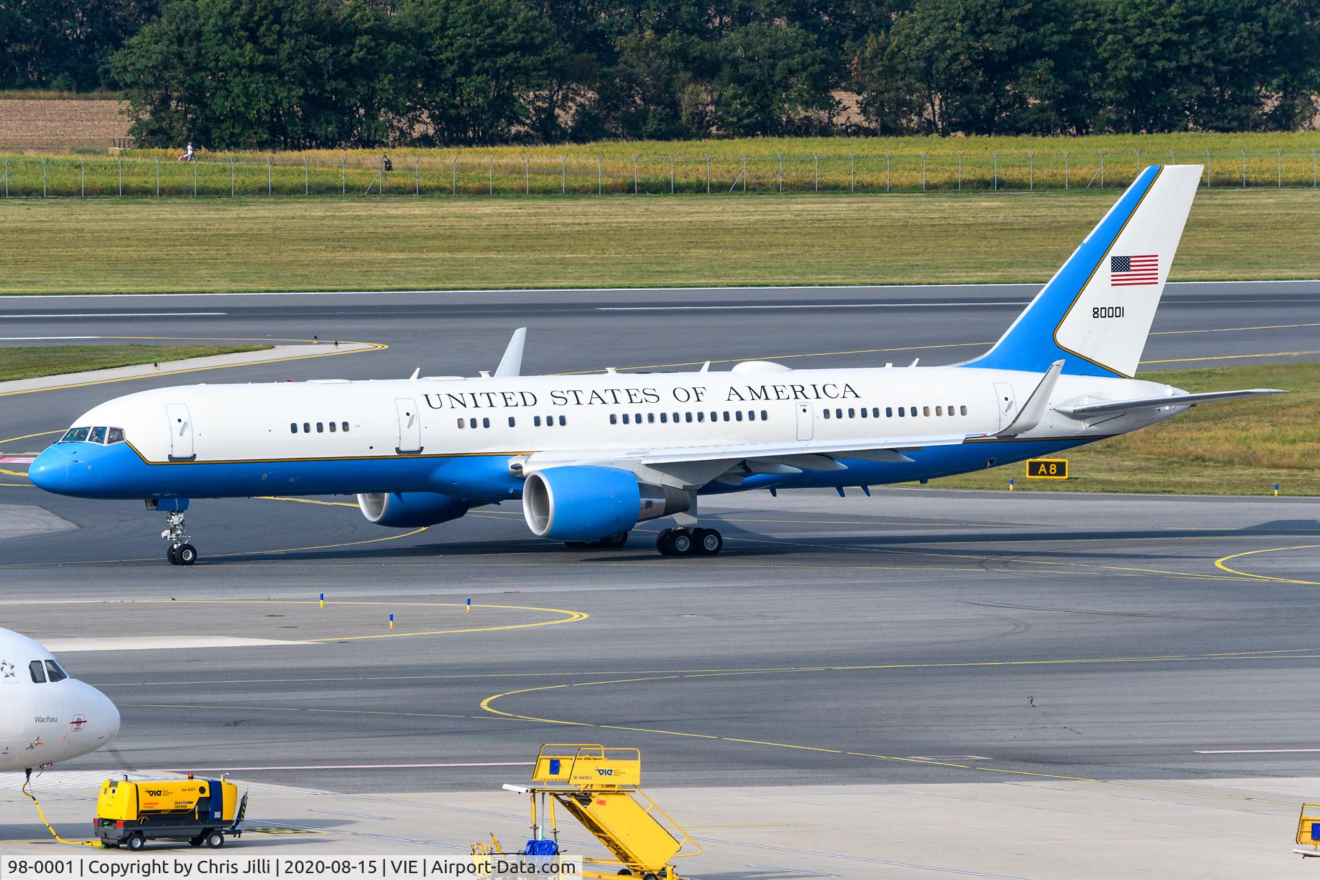 98-0001, 1998 Boeing VC-32A (757-200) C/N 29025, US Air Force