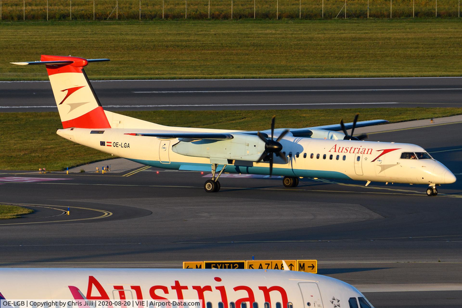 OE-LGB, 1999 De Havilland Canada DHC-8-402Q Dash 8 C/N 4015, Austrian Airlines