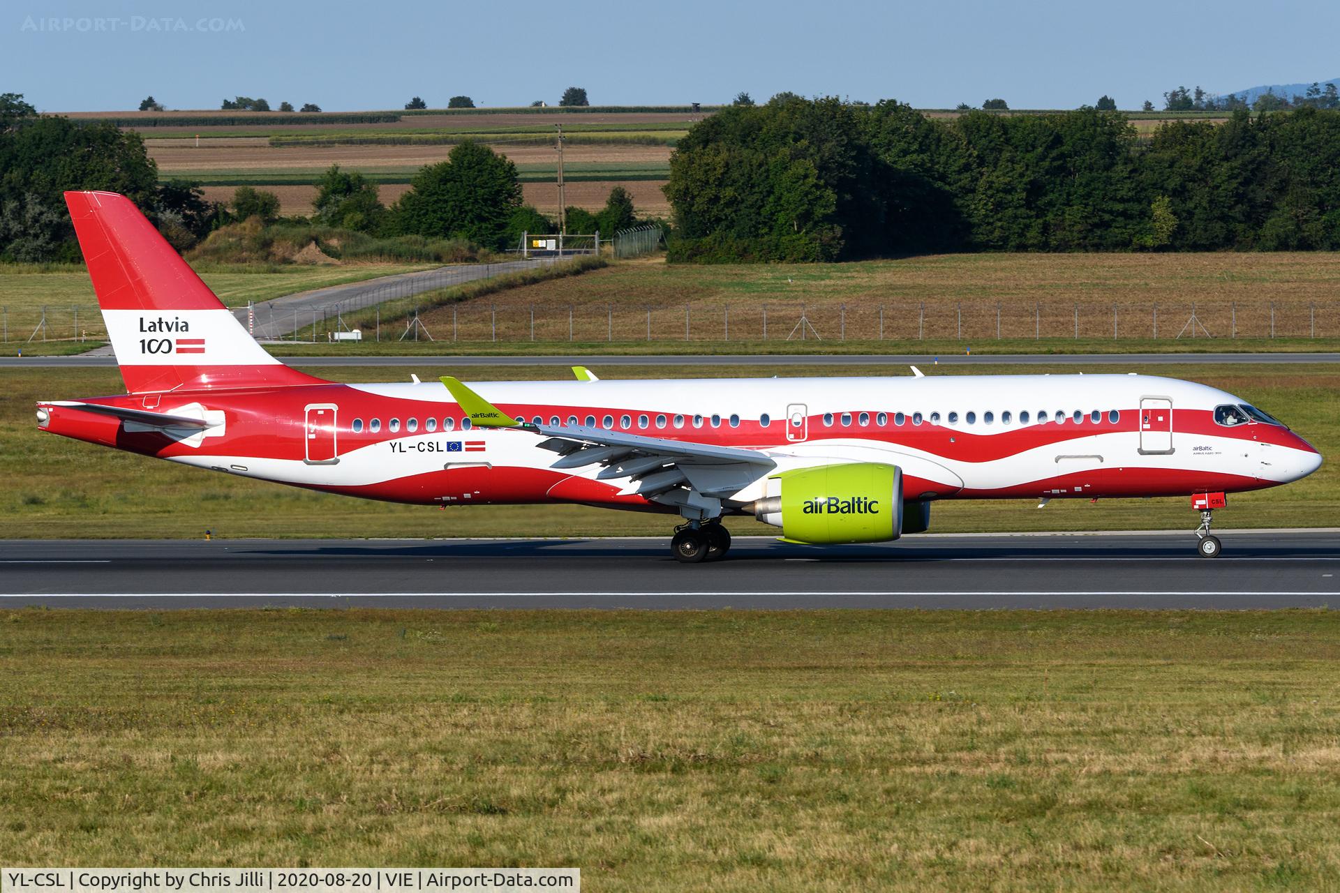 YL-CSL, 2018 Airbus A220-300 C/N 55041, AirBaltic