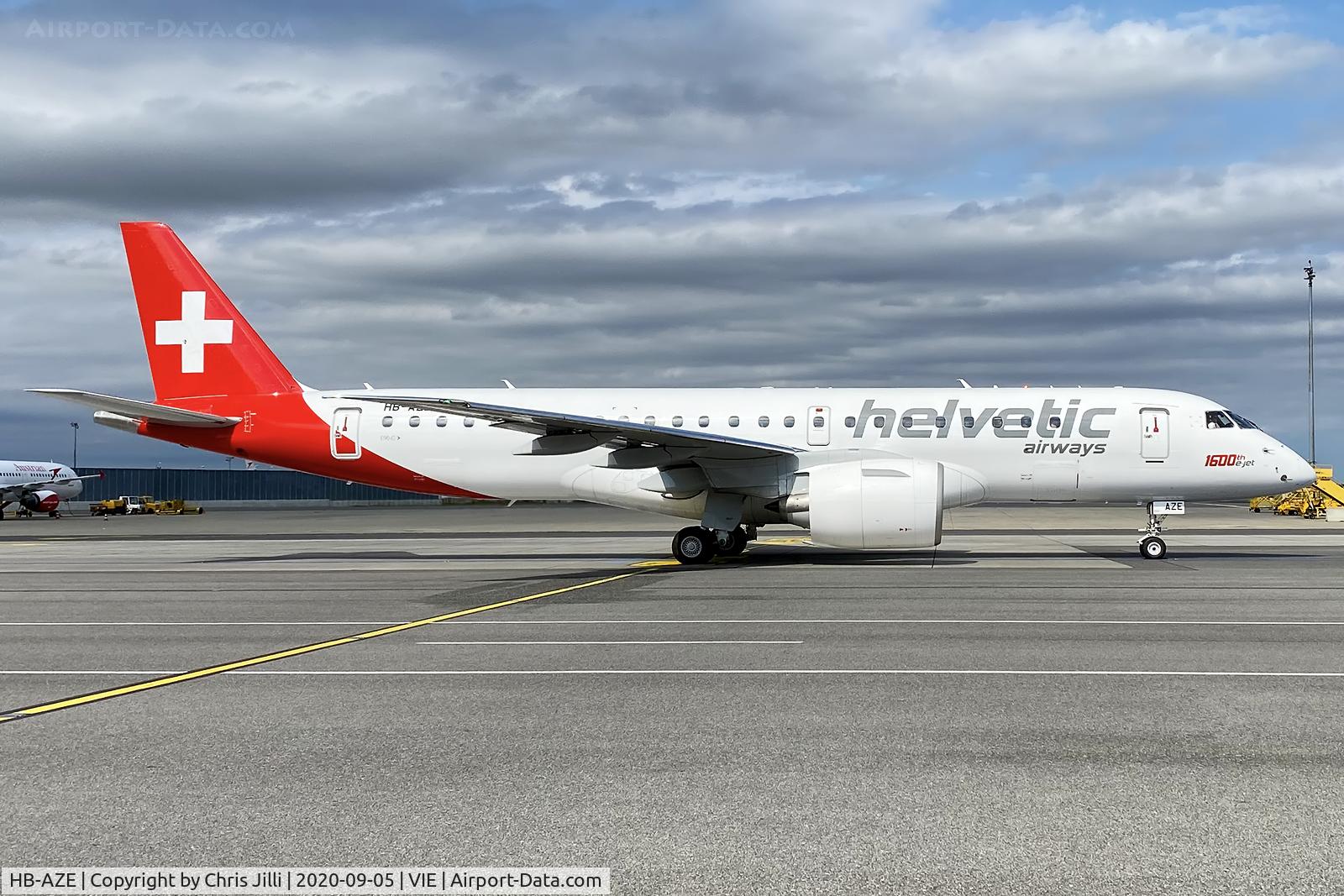 HB-AZE, 2020 Embraer 190-E2 (ERJ-190-300) C/N 19020038, Helvetic