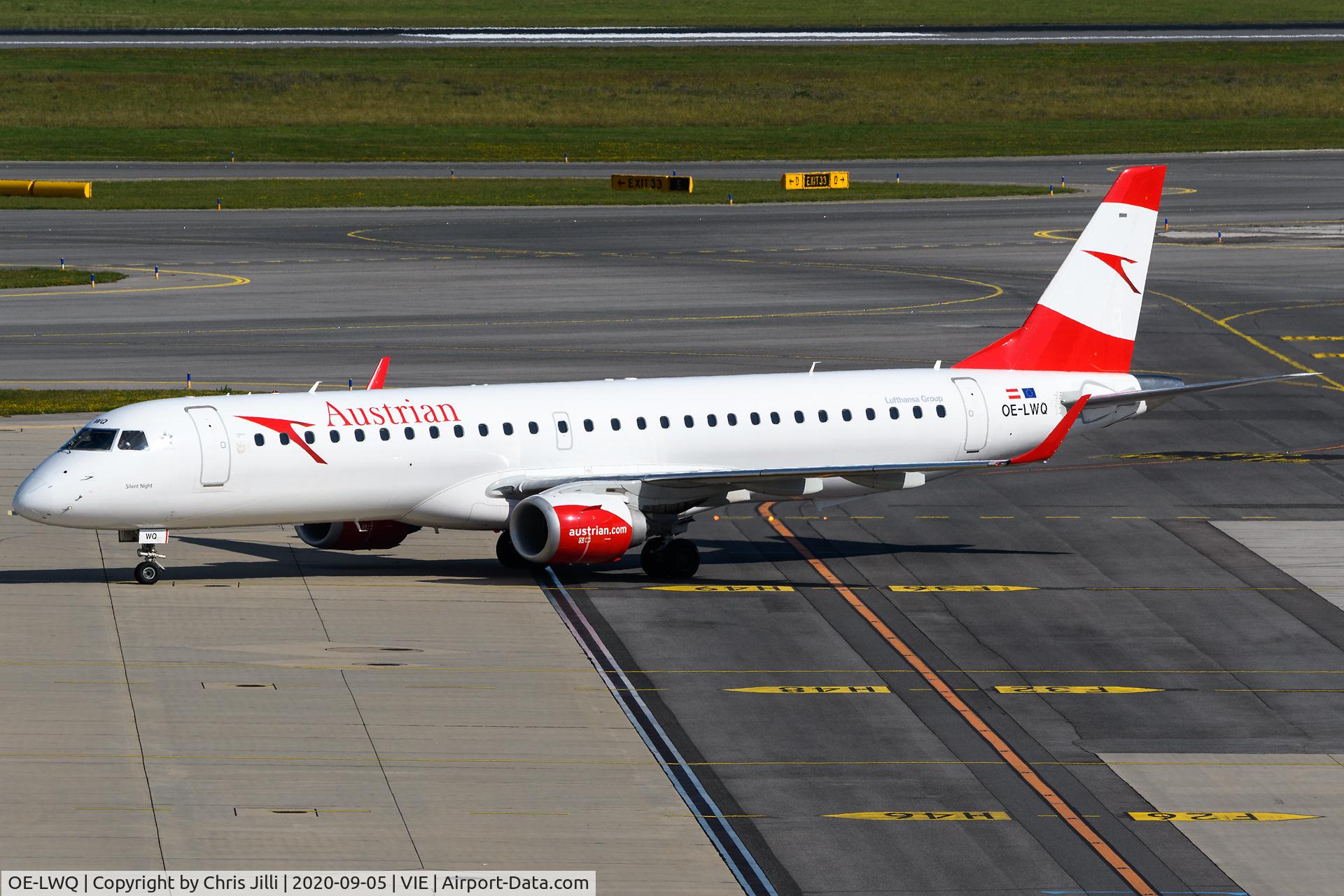 OE-LWQ, 2012 Embraer 195LR (ERJ-190-200LR) C/N 19000565, Austrian Airlines