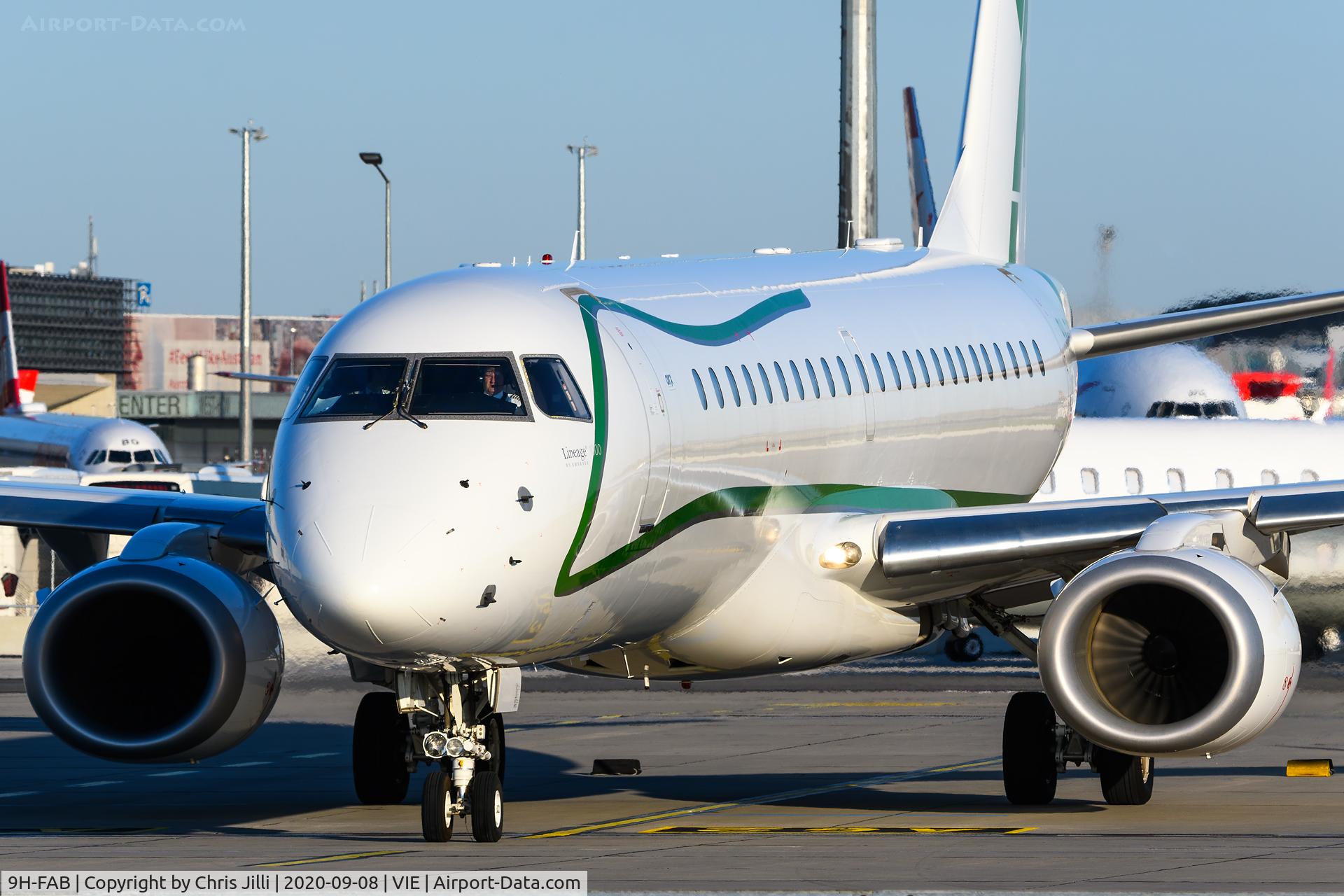 9H-FAB, 2014 Embraer ERJ-190-100ECJ Lineage 1000 C/N 19000534, AirX Charter