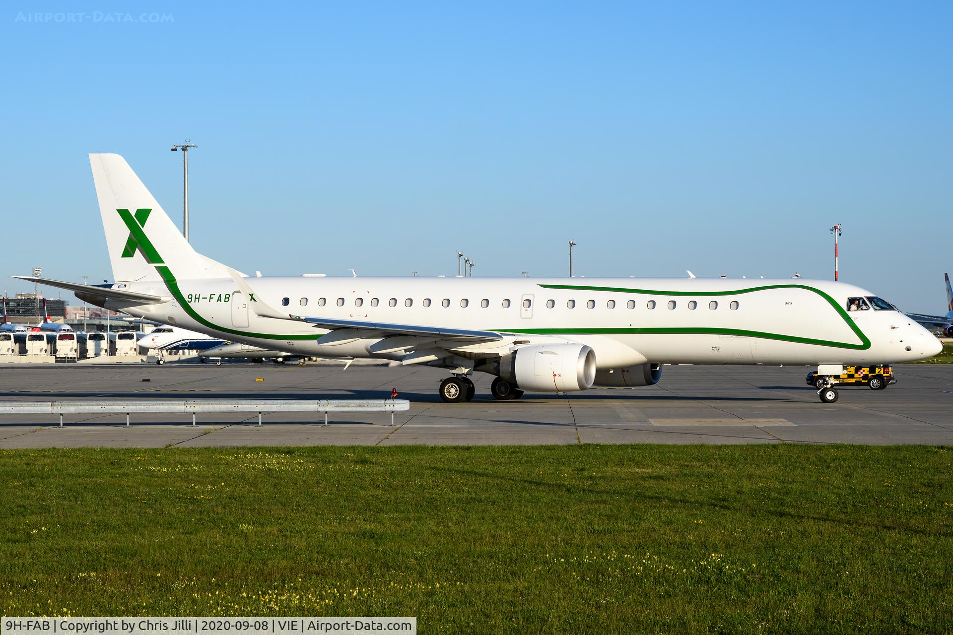9H-FAB, 2014 Embraer ERJ-190-100ECJ Lineage 1000 C/N 19000534, AirX Charter