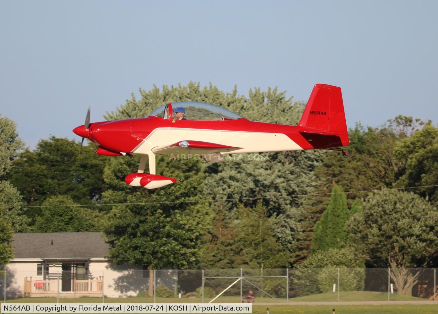 N564AB, 2015 Vans RV-8 C/N 82916, OSH 2018