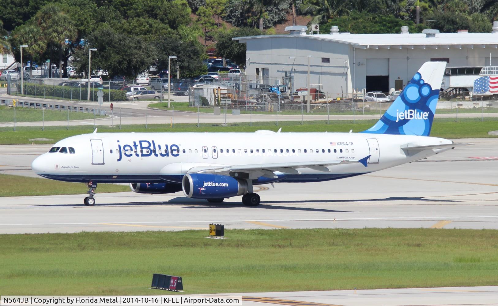 N564JB, 2003 Airbus A320-232 C/N 2020, FLL 2014