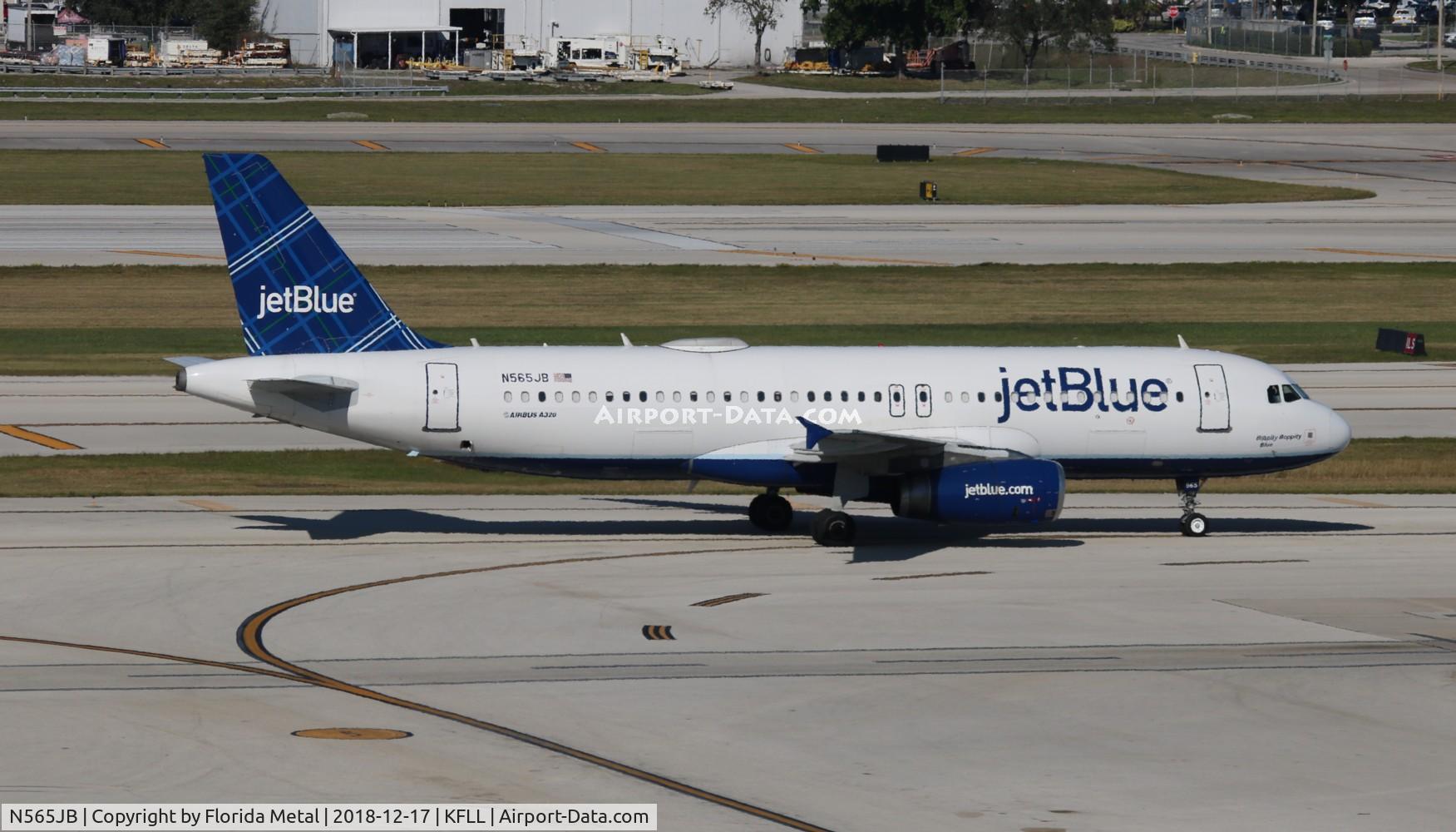 N565JB, 2003 Airbus A320-232 C/N 2031, FLL 2018