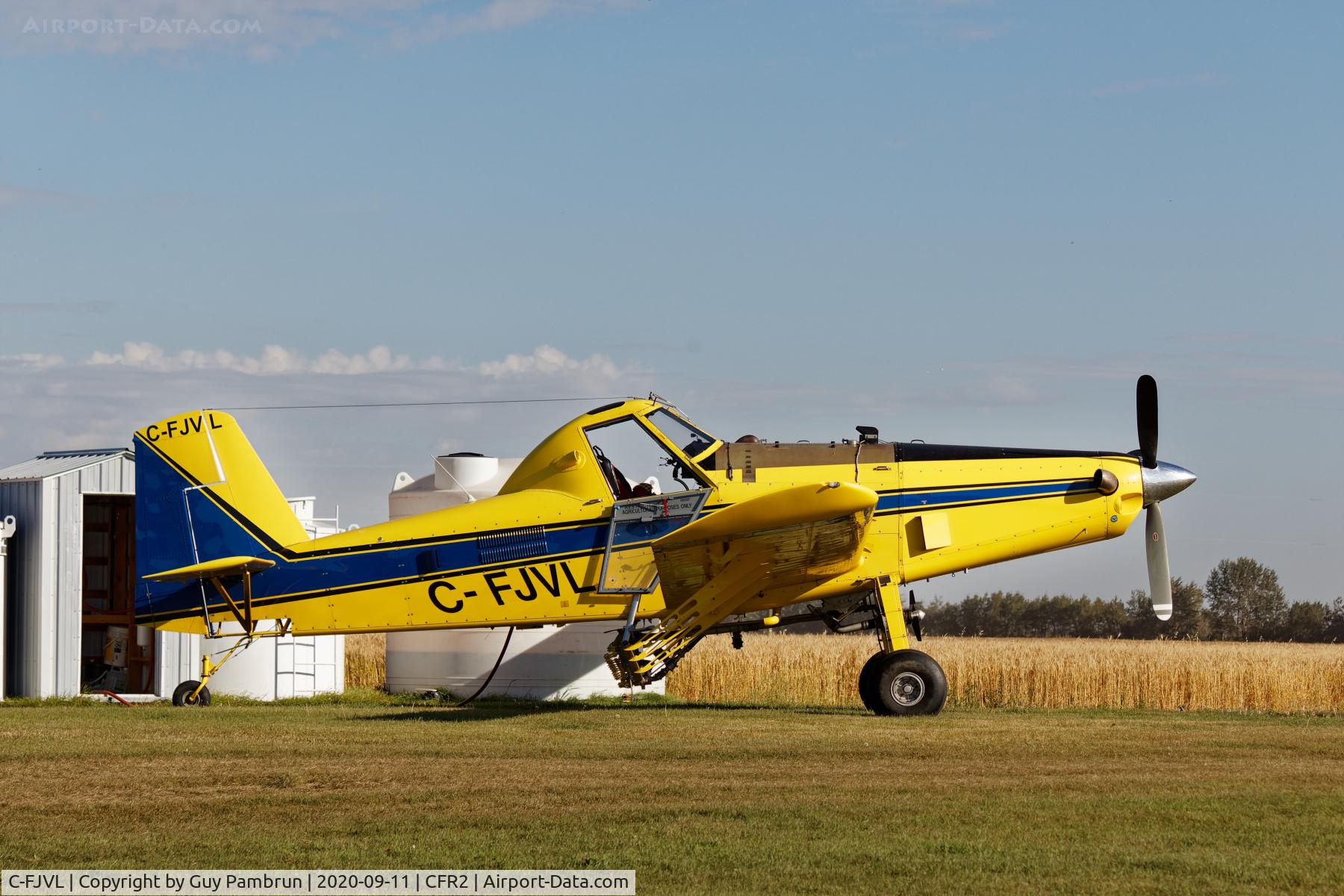 C-FJVL, 2015 Air Tractor AT-502B C/N 502B-3021, Landing at Alberta's Littelest Airport
CFR2 @ Bawlf, Alberta