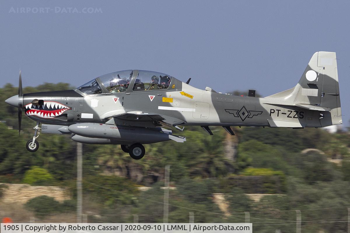 1905, 2019 Embraer A-29B Super Tucano C/N 31400254, Runway 31