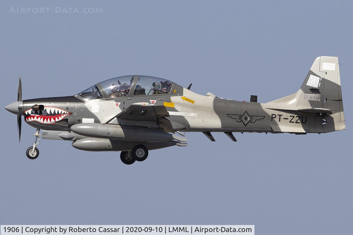 1906, 2019 Embraer A-29B Super Tucano C/N 31400255, Runway 31
