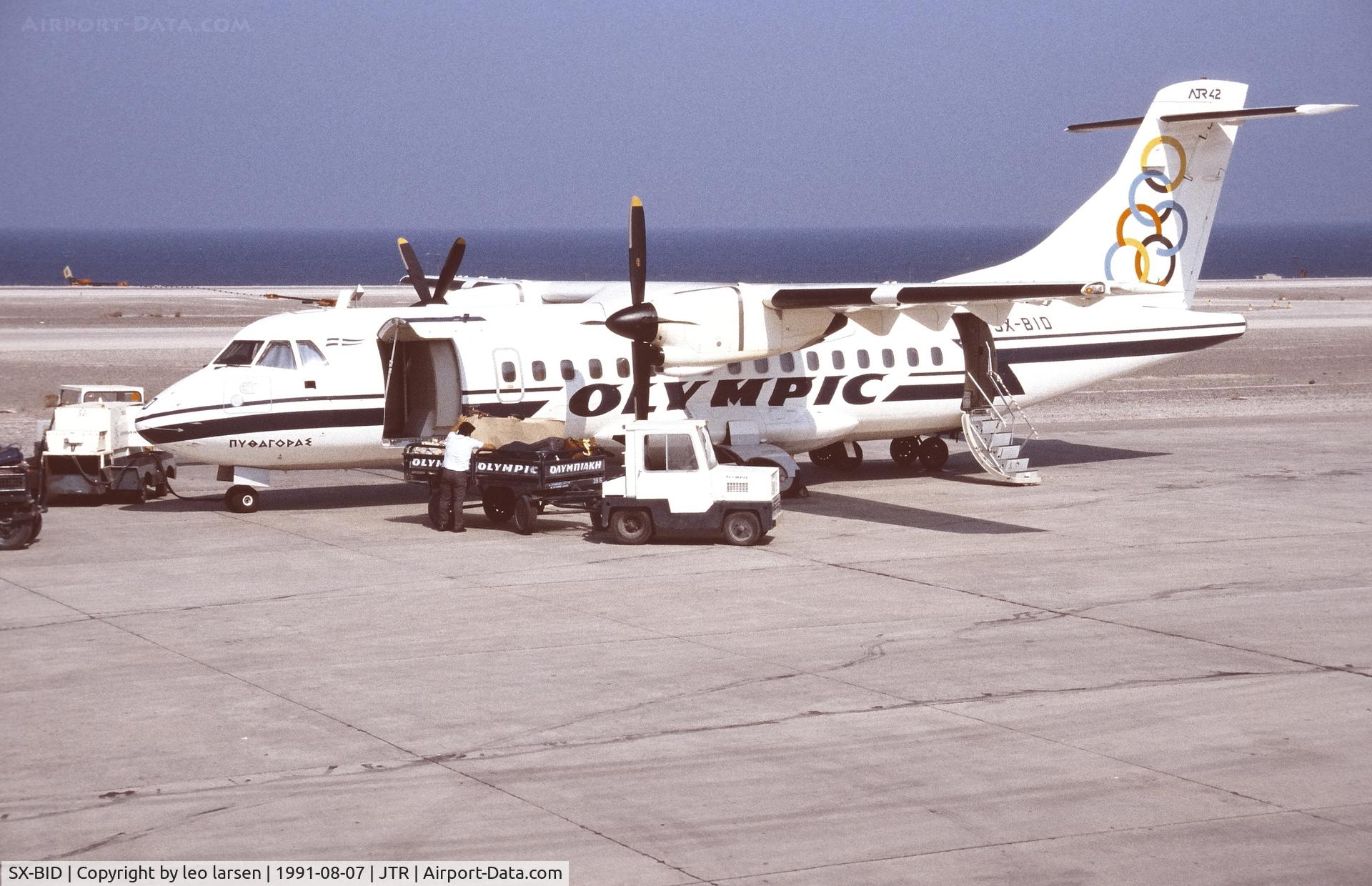 SX-BID, 1990 ATR 42-320 C/N 219, Santorini 7.8.1991