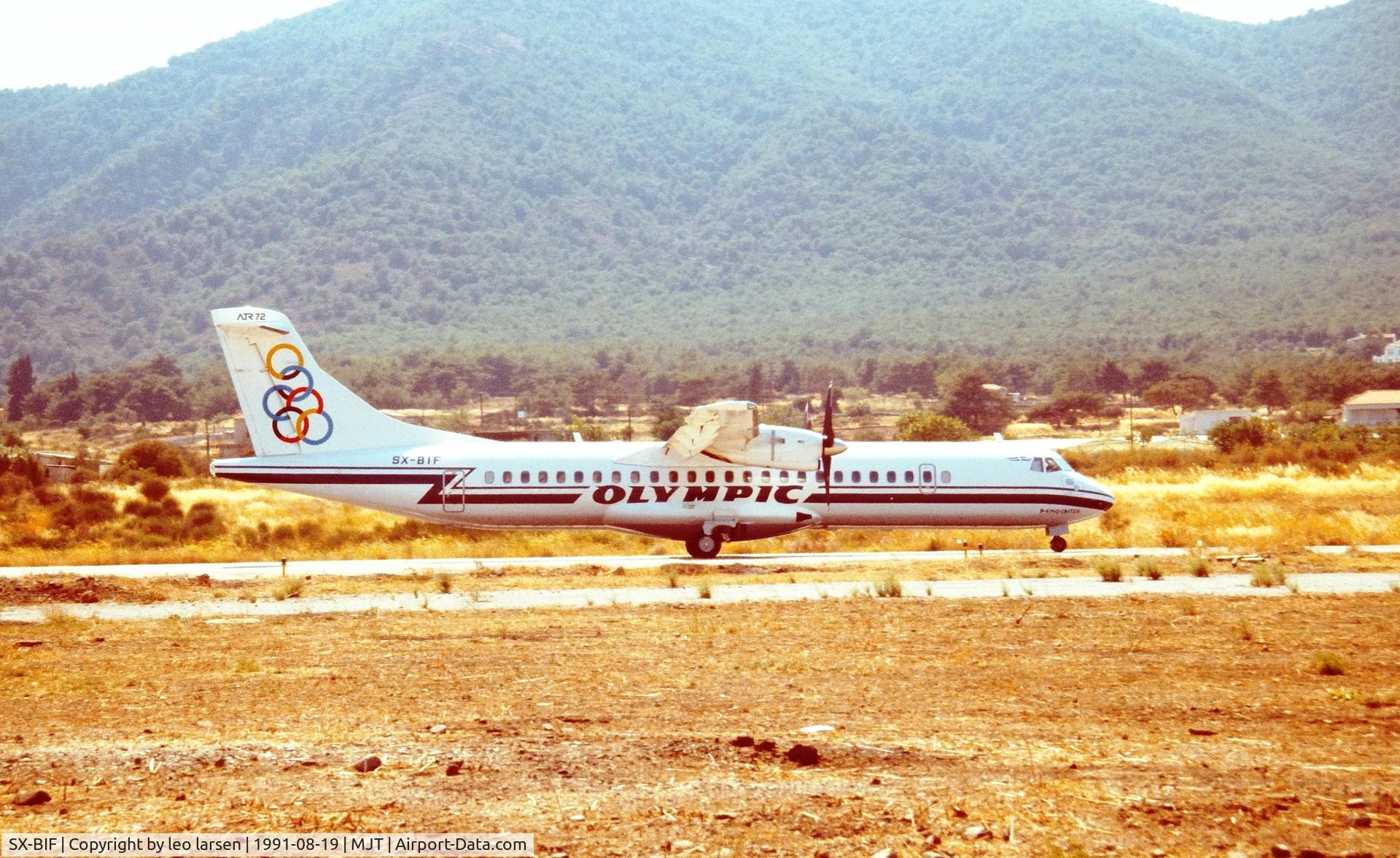 SX-BIF, 1991 ATR 72-202 C/N 241, Mytilene MJT 19.8.1991